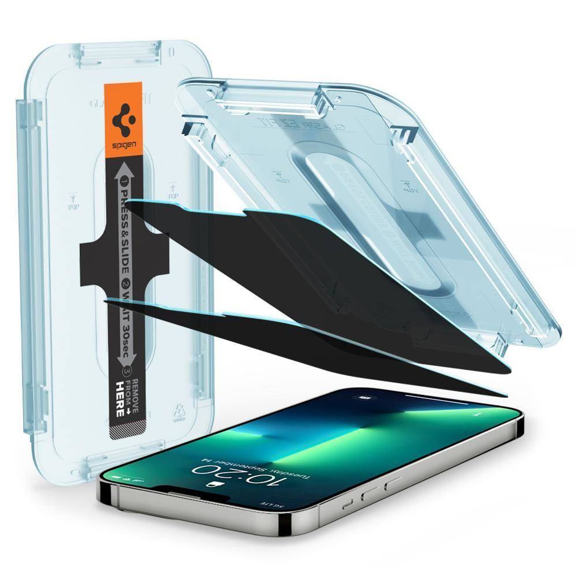 

SZKŁO HARTOWANE SPIGEN GLAS.TR ”EZ FIT” 2-PACK IPHONE 13 / 13 PRO PRIVACY