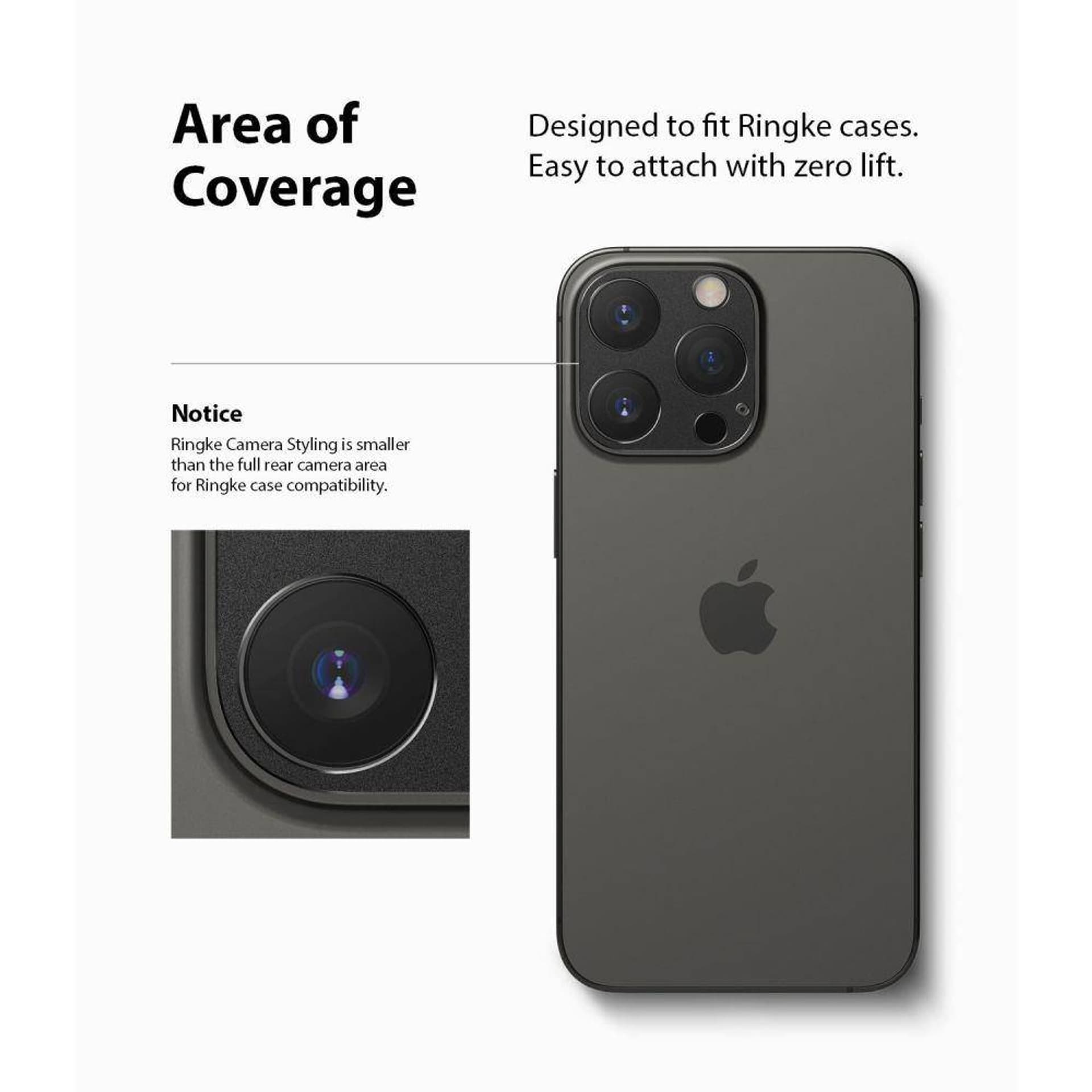 

OSŁONA APARATU RINGKE CAMERA STYLING IPHONE 13 PRO / 13 PRO MAX BLACK