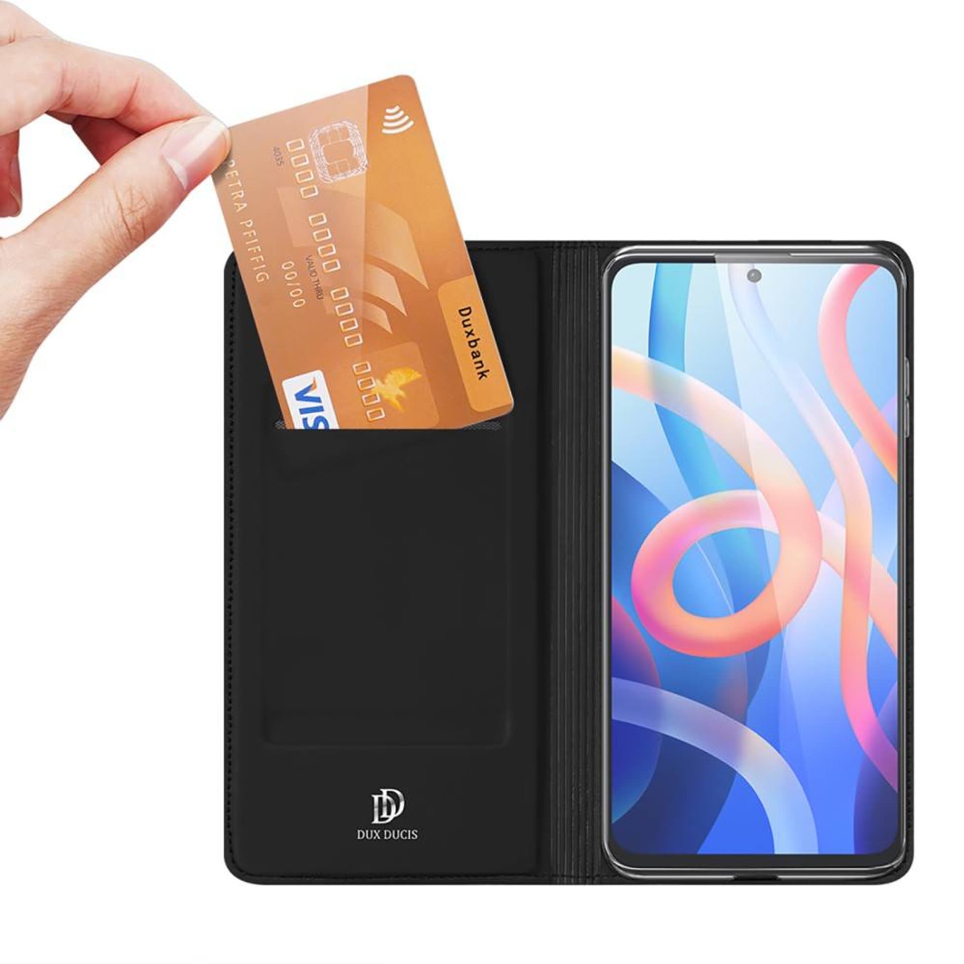 

Etui XIAOMI REDMI NOTE 11 5G / NOTE 11T 5G / POCO M4 PRO 5G z klapką Dux Ducis skórzane Skin Leather czarne