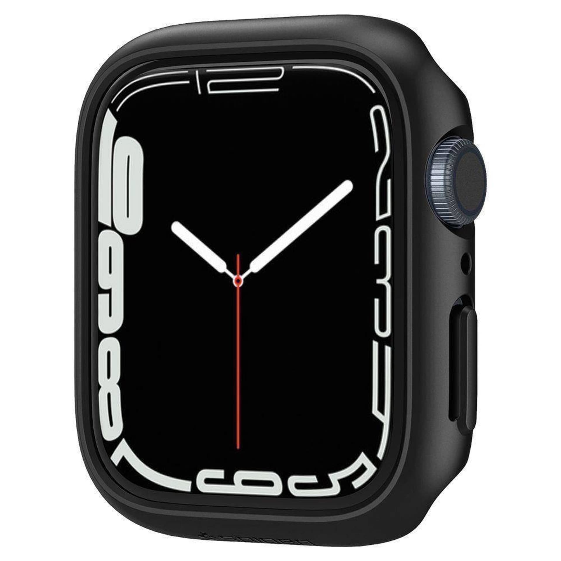 

Etui APPLE WATCH 7 (41MM) Spigen Thin Fit czarne, 41mm) spigen thin fit czarn