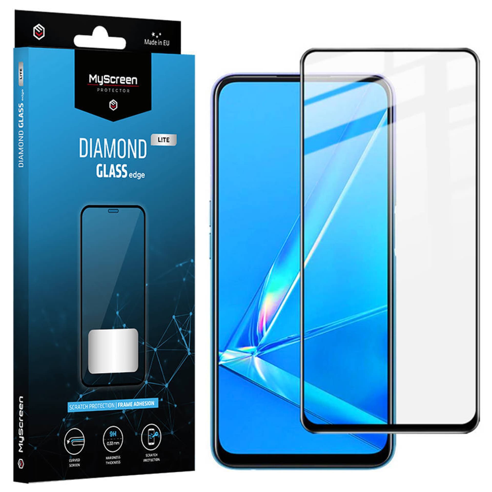 

MS Diamond Glass Lite Edge FG Sam A53 czarny/black Full Glue