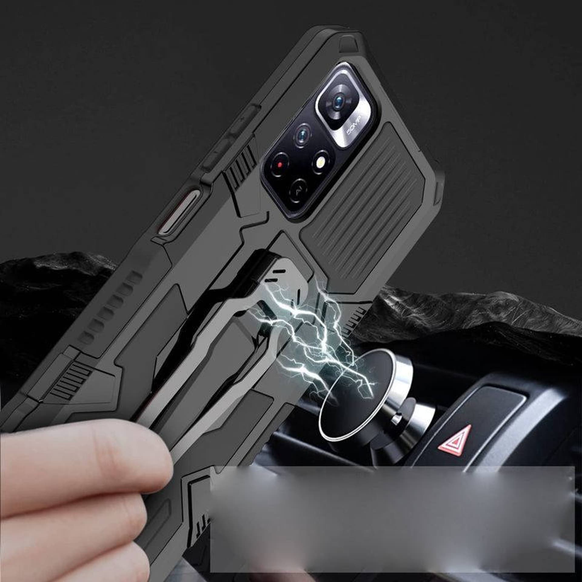 

Etui XIAOMI POCO M4 PRO 5G Pancerne Nexeri Tank Case czarne