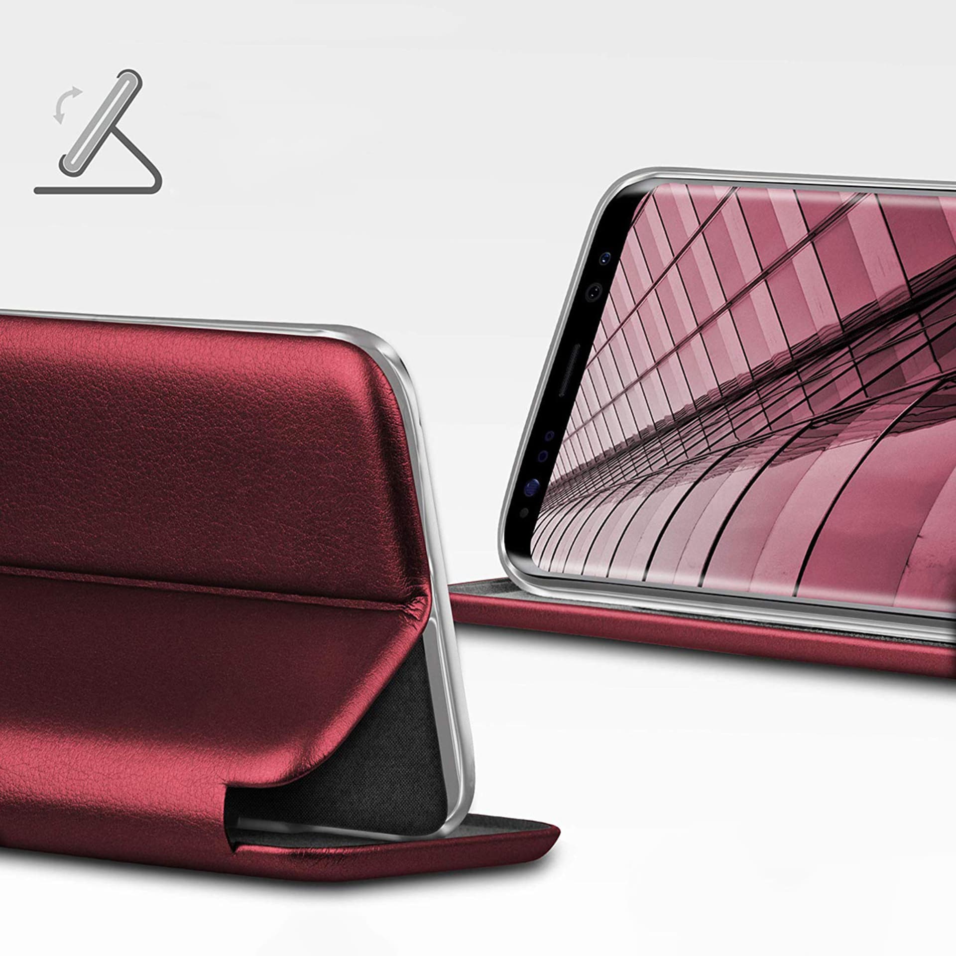 

Etui XIAOMI REDMI A1 Portfel z Klapką Skóra Ekologiczna Flip Elegance burgundowe