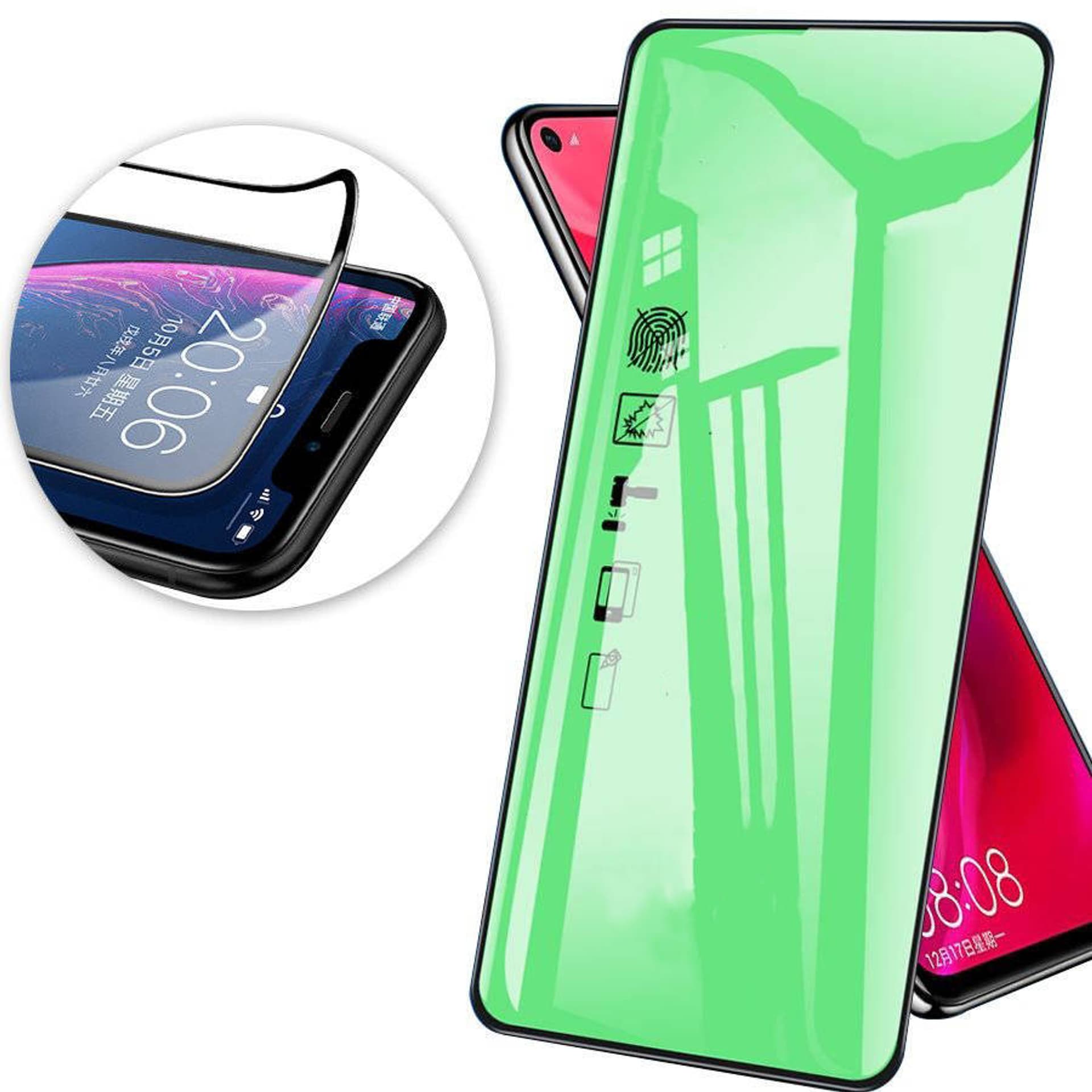 

Szkło Ceramiczne IPHONE 6 / 6S Hybrydowe 9D Ceramic Full Glue białe