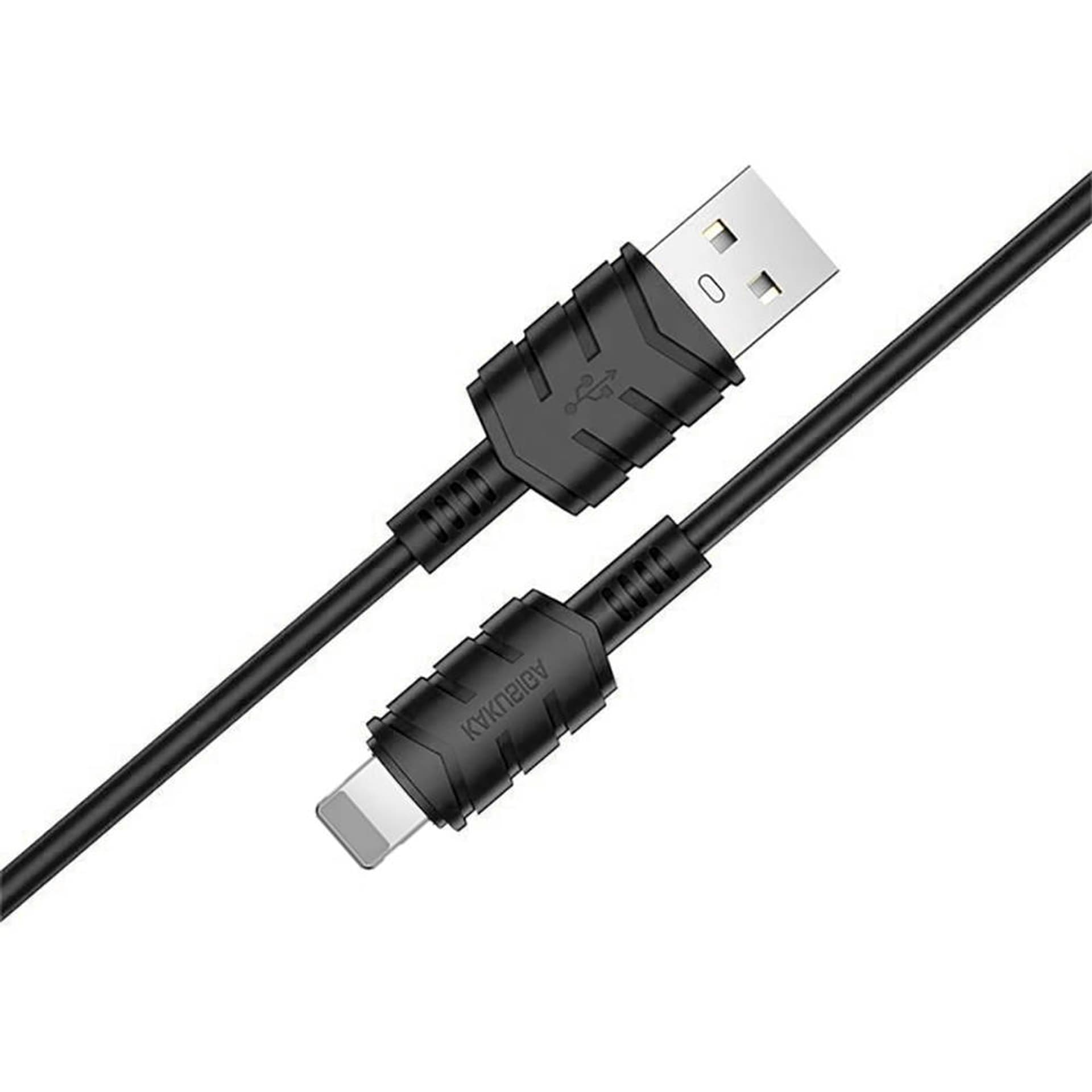 

Kabel 2,4A 1,2m USB - Apple Lightning Kakusiga Smart Fast Charging Data Cable KSC-710 czarny