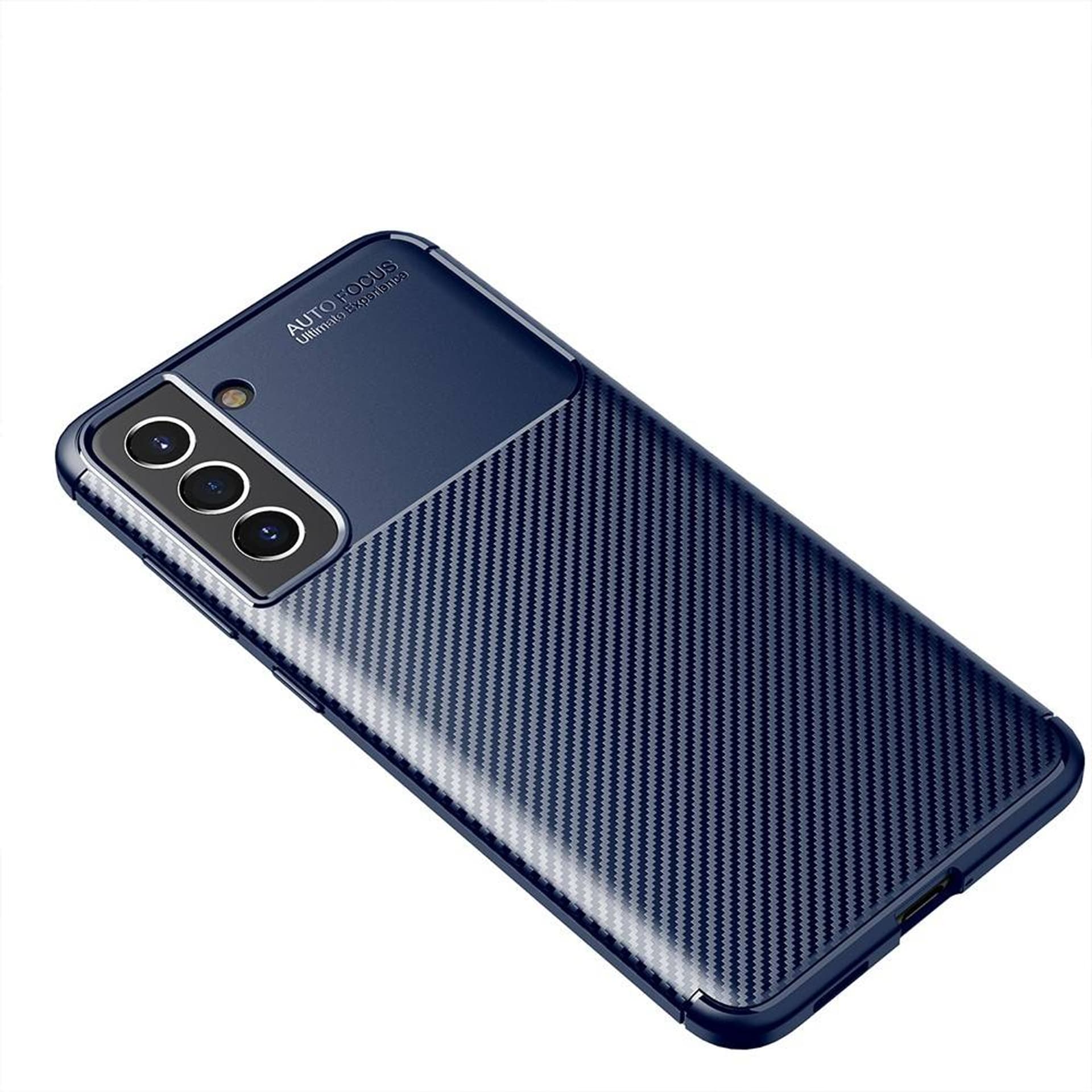 

Etui SAMSUNG GALAXY S21 FE Pancerne Shockproof Nexeri Carbon Fiber niebieskie