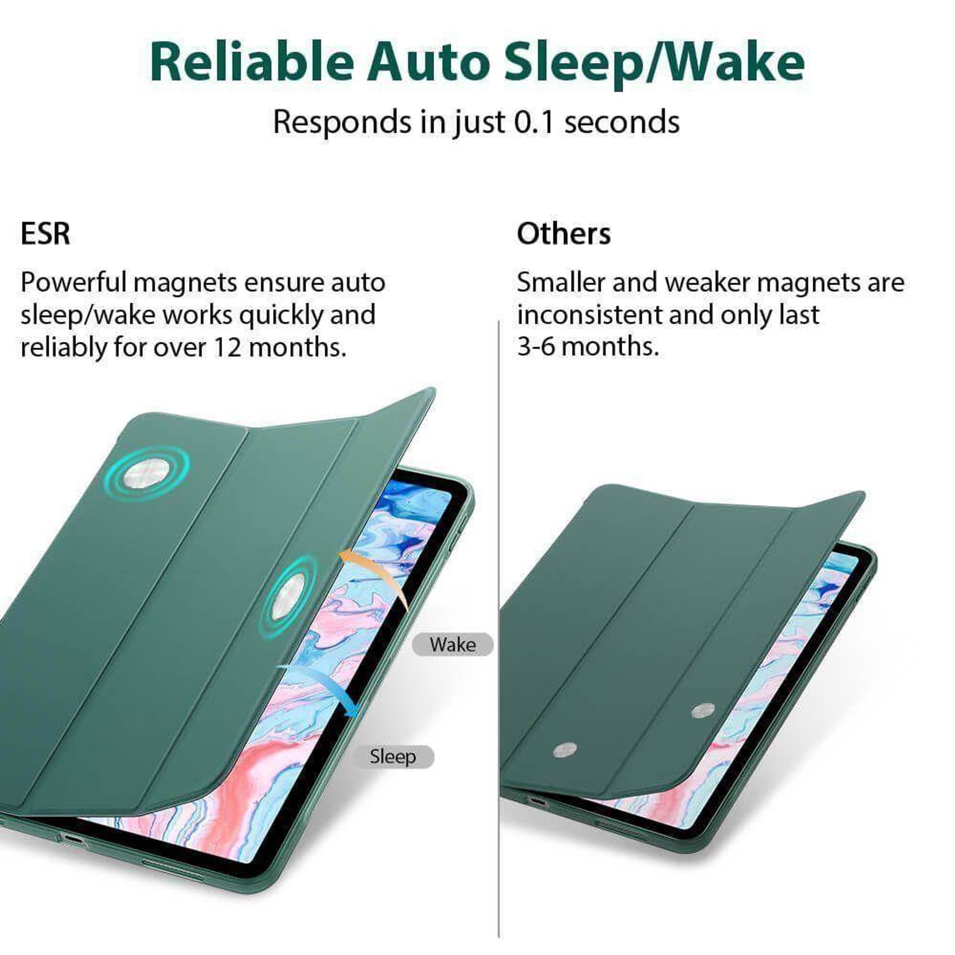 

Etui IPAD AIR 4 2020 ESR Rebound Slim srebrne
