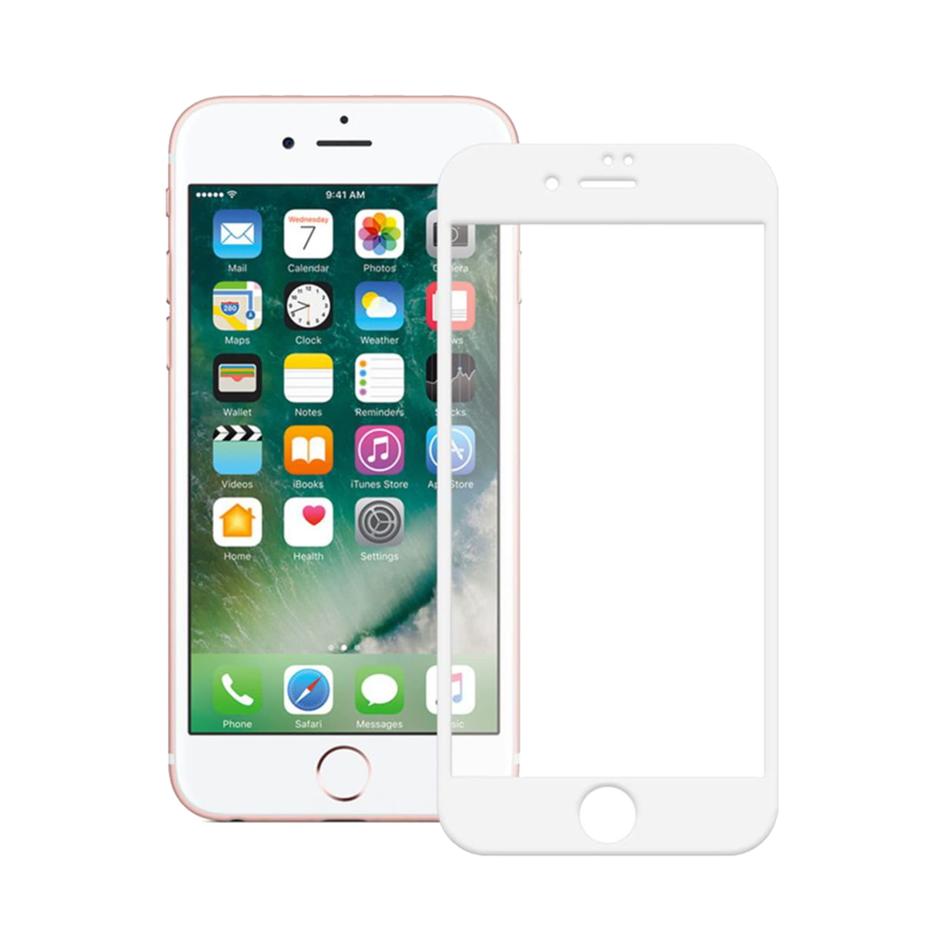 

Szkło Ceramiczne IPHONE SE 2022 / SE 2020 / 7 / 8 Hybrydowe 9D Ceramic Białe