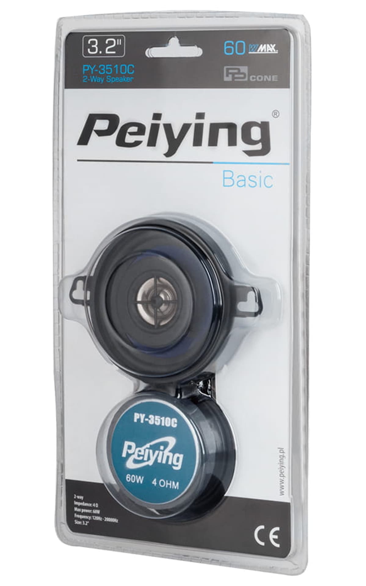 

Zestaw 2x głośniki Peiying 3,2" 8cm 60W PY-3510C
