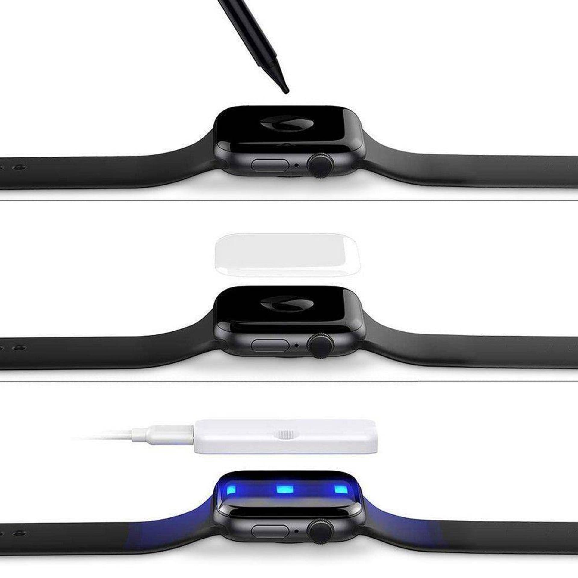 

Szkło Hartowane 5D UV APPLE WATCH 7 (45MM) Glastify UVTG+ 2-Pack, 45mm) glastify uvtg+ 2-pac