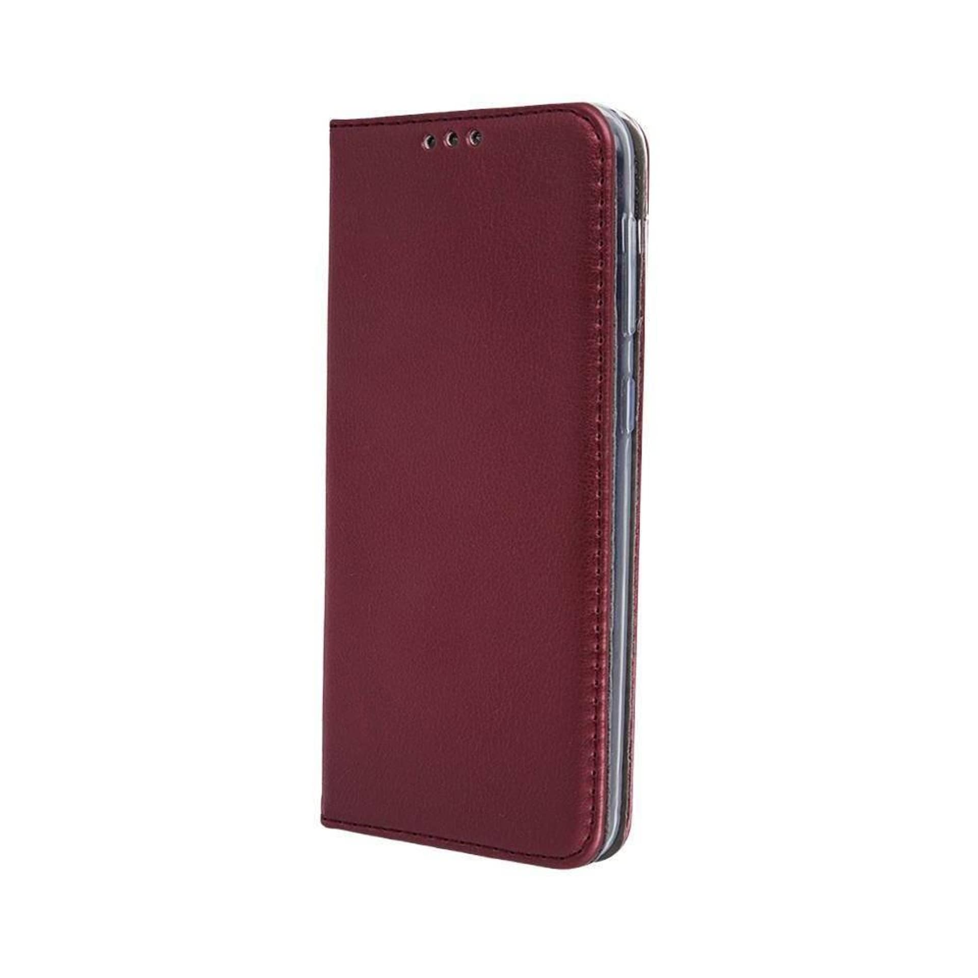 

Etui MOTOROLA MOTO EDGE 30 Portfel z Klapką Skóra Ekologiczna Kabura Magnet Book burgundowe