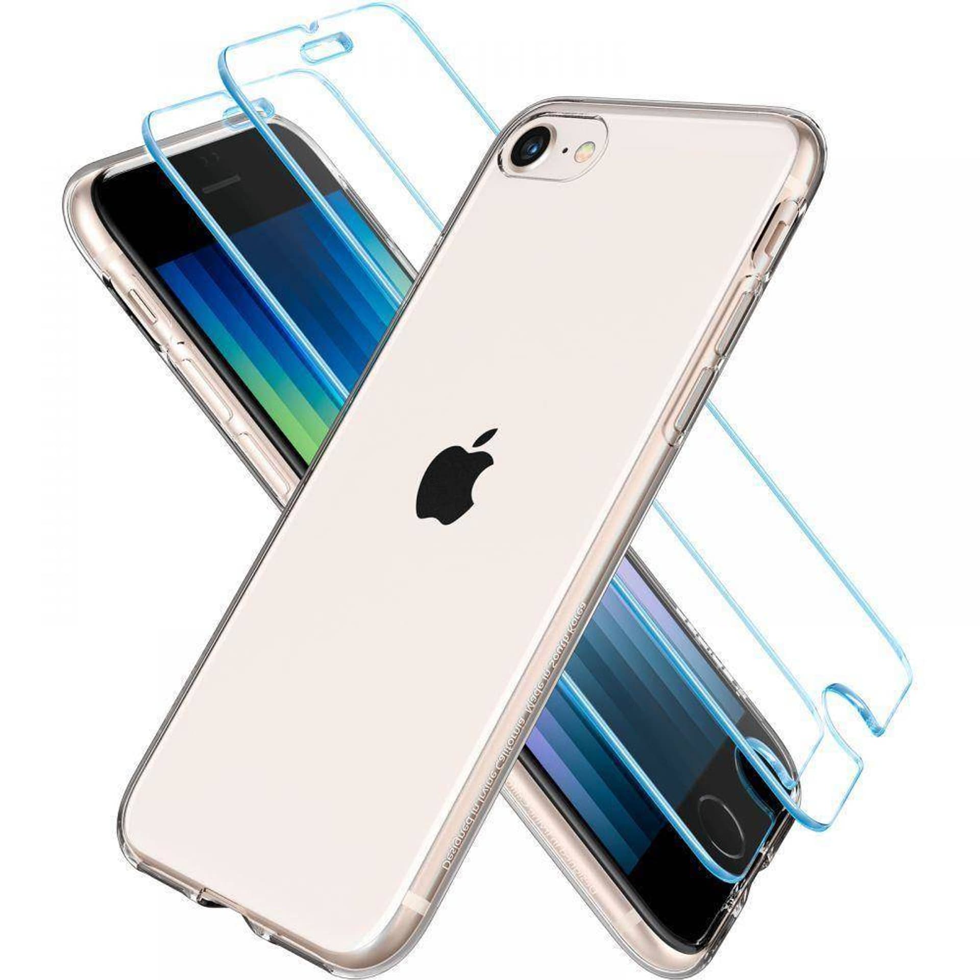 

Etui + Szkło Hartowane IPHONE SE 2022 / SE 2020 / 7 / 8 Spigen Crystal Pack Clear transparentne