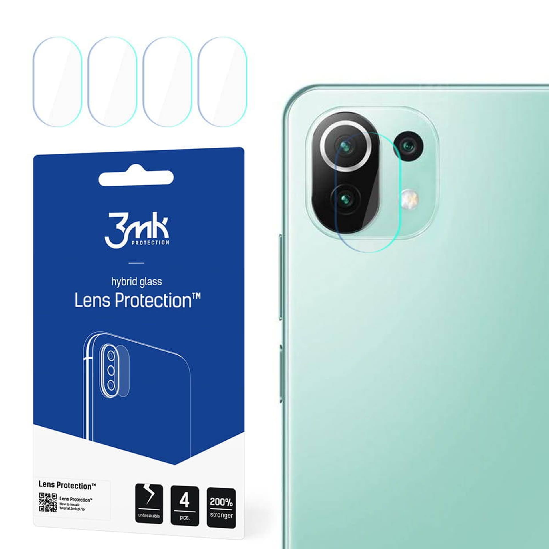 

3MK Lens Protect Xiaomi Mi 11 Lite 5G Ochrona na obiektyw aparatu 4szt