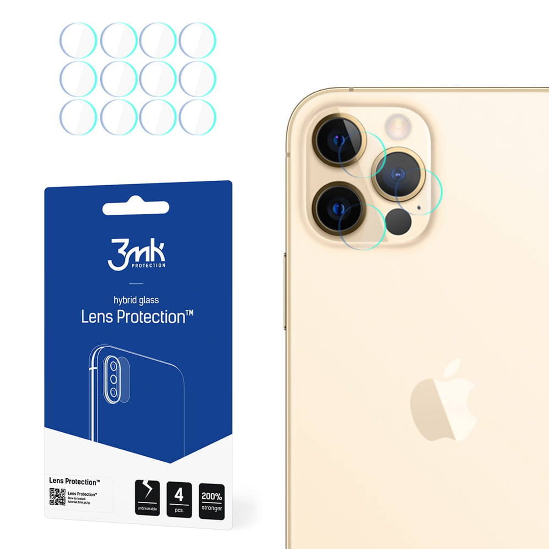 

3MK Lens Protect iPhone 13 Pro Ochrona na obiektyw aparatu 4szt