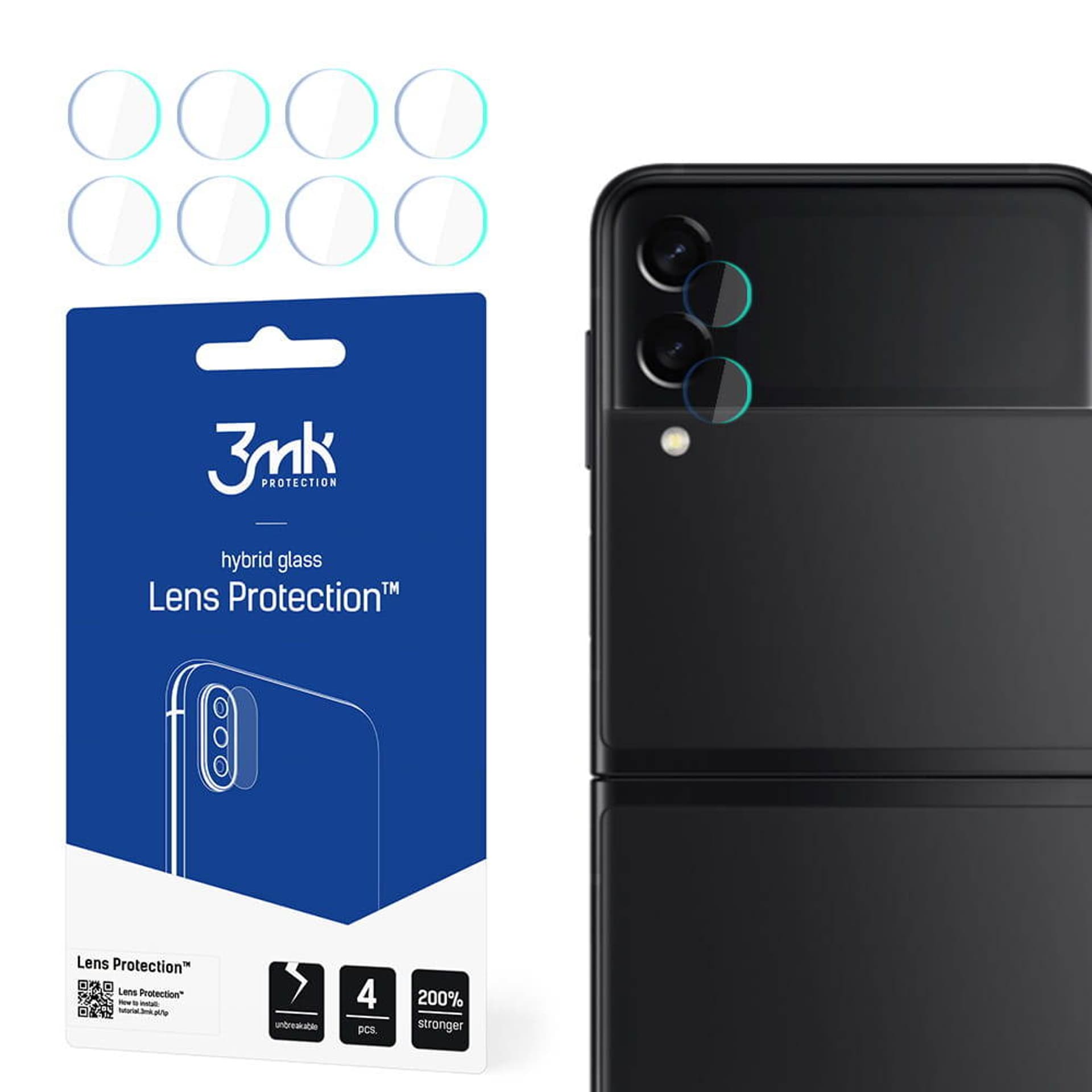

3MK Lens Protect Sam Z Flip 3 5G Ochrona na obiektyw aparatu 4szt
