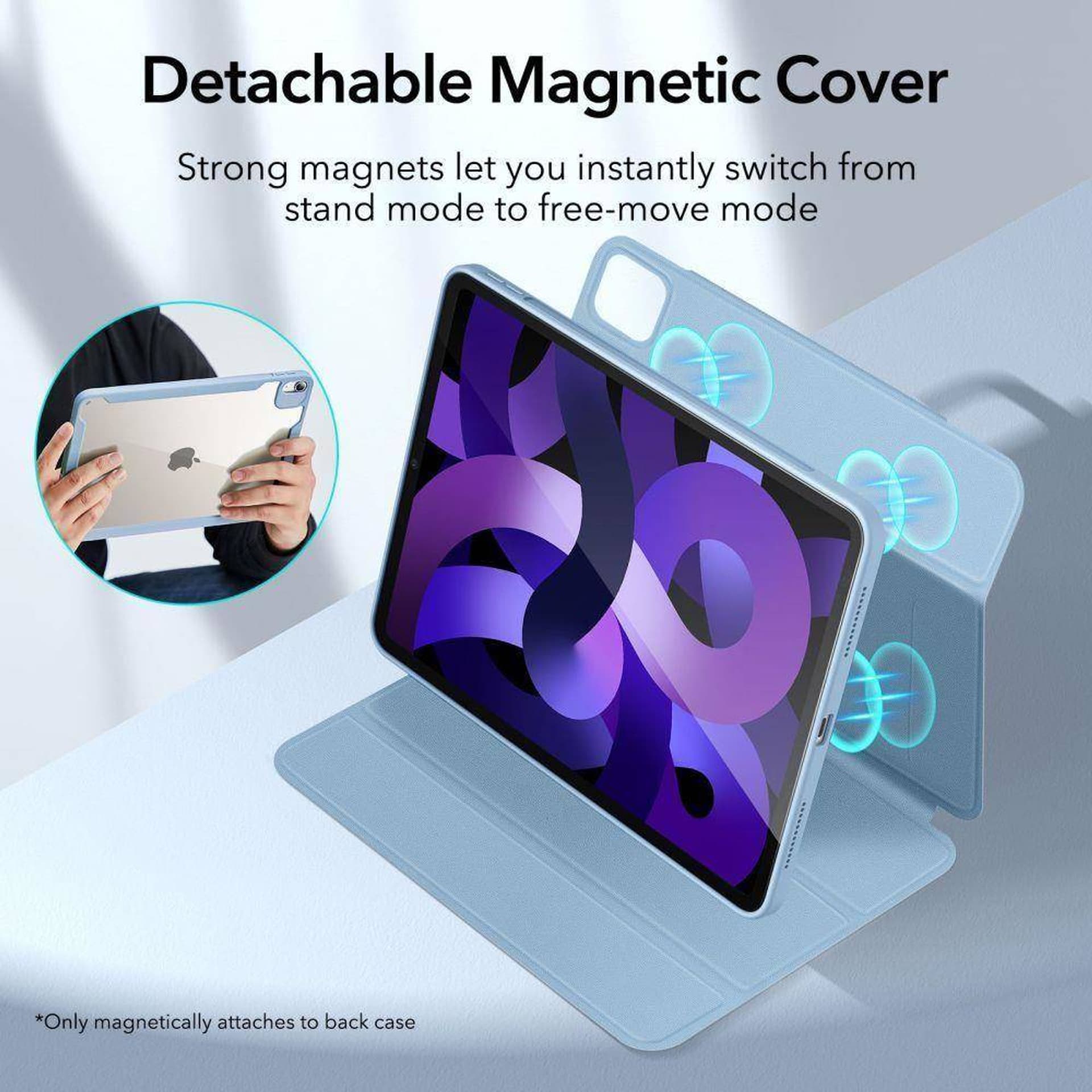 

Etui IPAD AIR 4 2020 / 5 2022 ESR Rebound Hybrid jasnoniebieskie