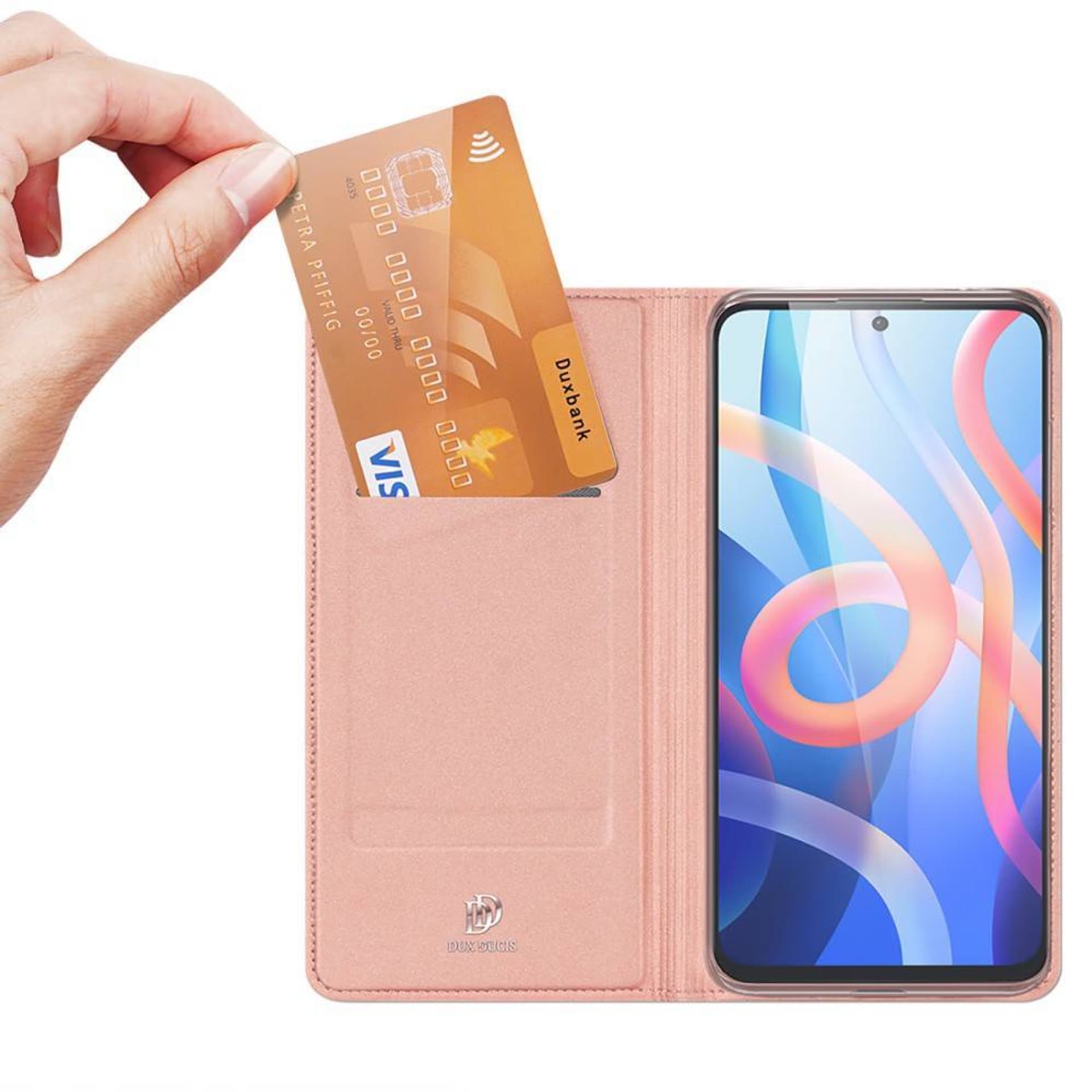 

Etui REALME 9I z Klapką Eko Skóra Dux Ducis Skin Leather jasny róż