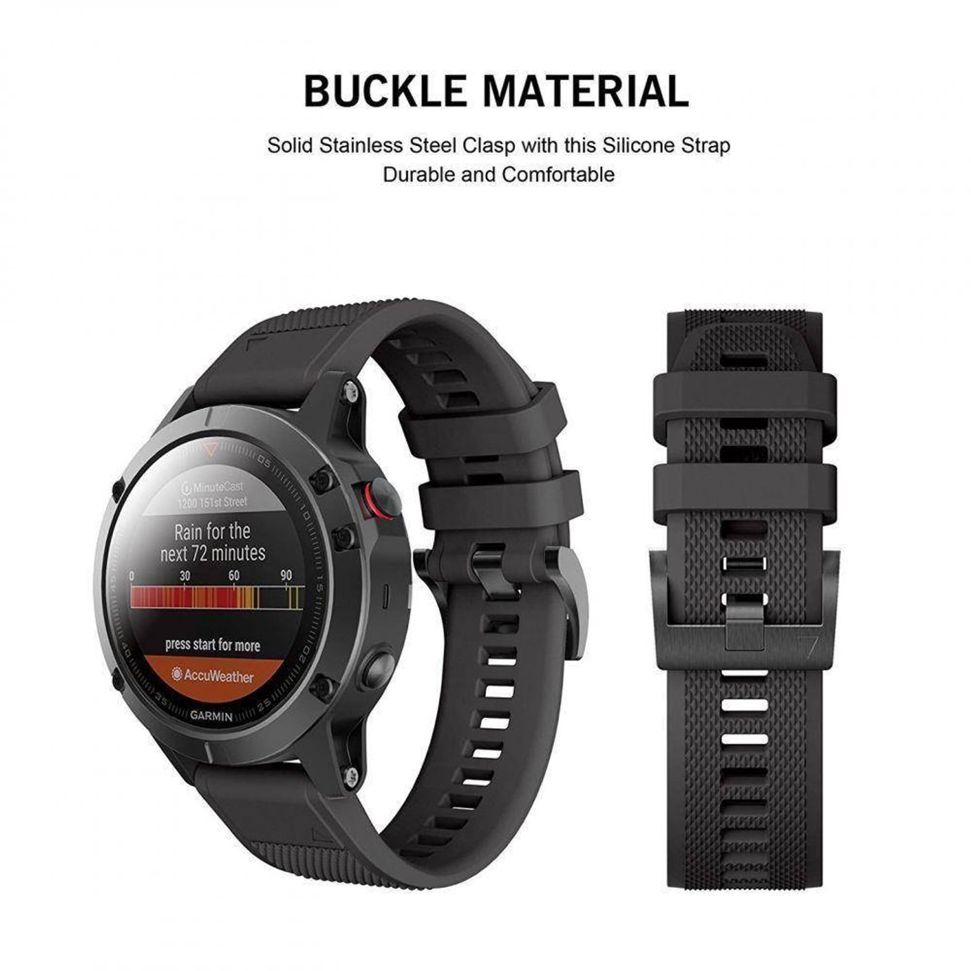 

Pasek do GARMIN FENIX 5 / 6 / 6 PRO / 7 Tech-Protect Smooth czarne