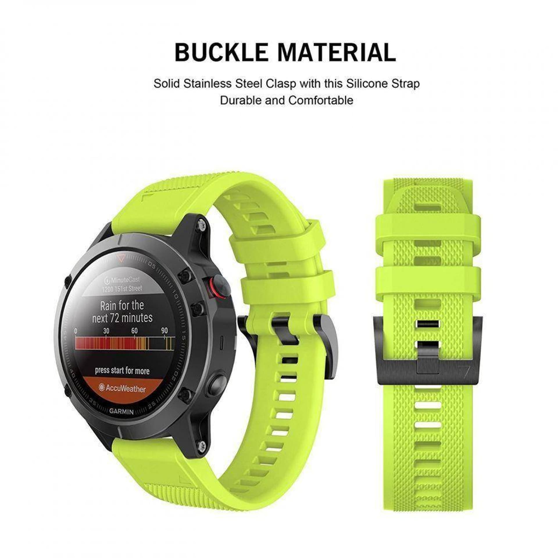 

Pasek do GARMIN FENIX 5 / 6 / 6 PRO / 7 Tech-Protect Smooth zielone