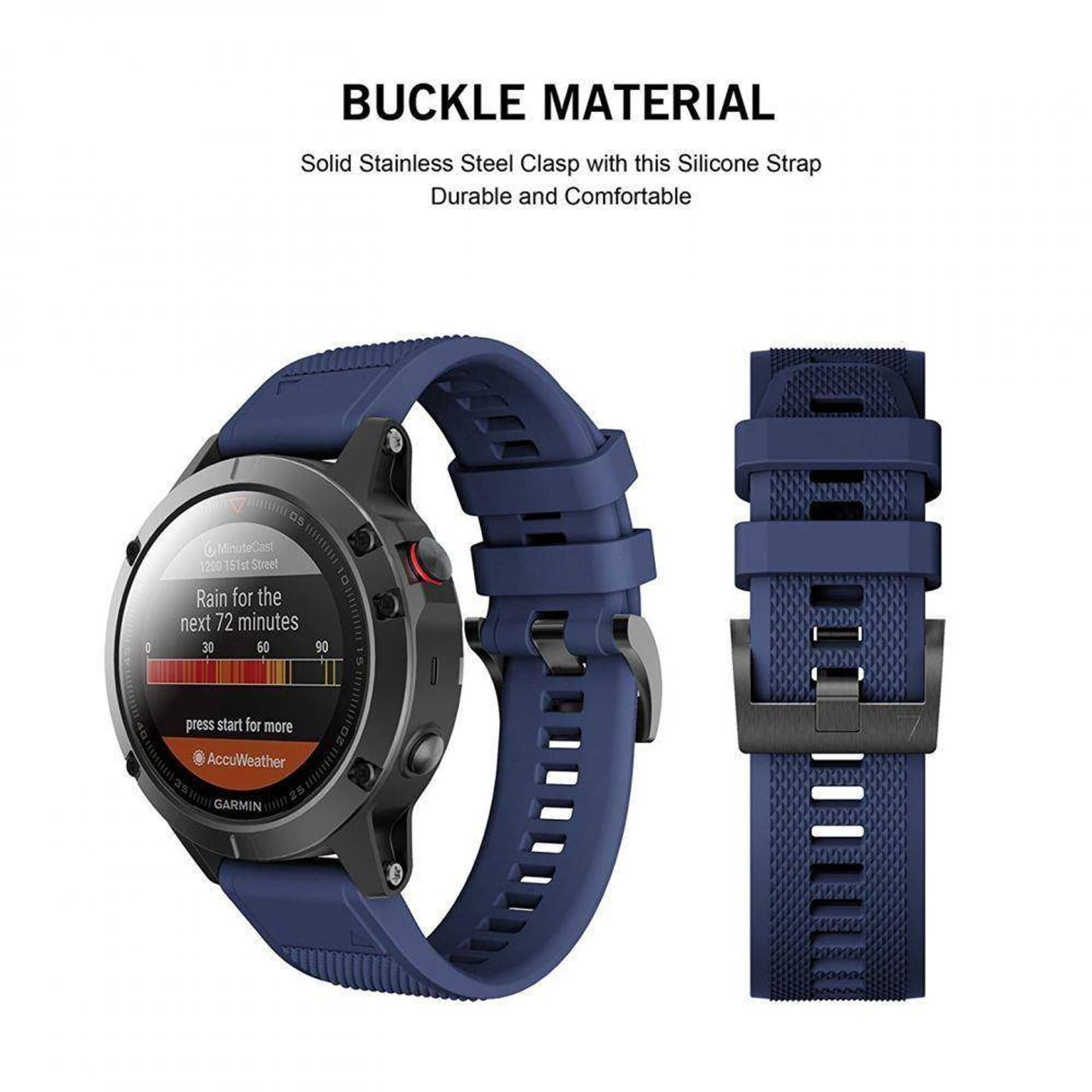 

Pasek do GARMIN FENIX 5 / 6 / 6 PRO / 7 Tech-Protect Smooth granatowe