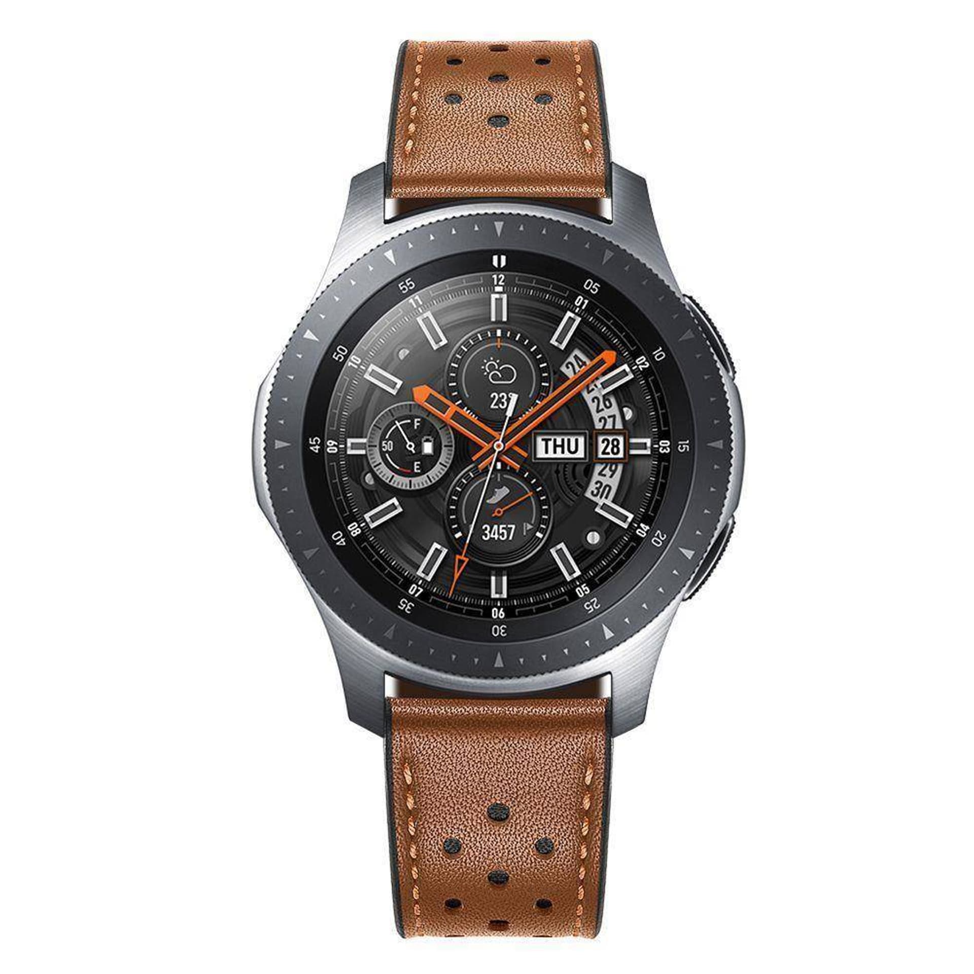 

Pasek do SAMSUNG GALAXY WATCH 46MM Tech-Protect Leather brązowe