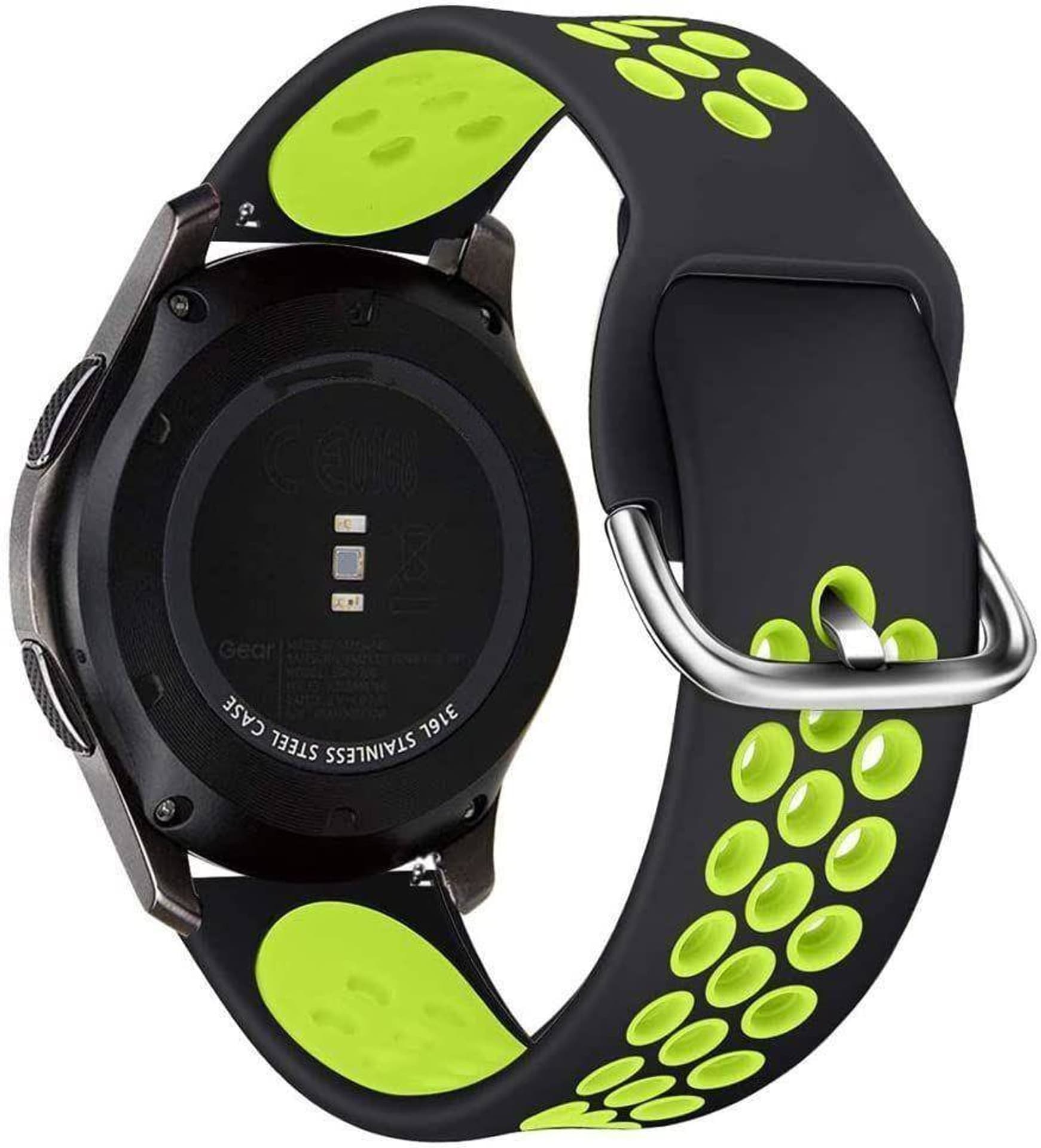 

Pasek do SAMSUNG GALAXY WATCH 3 (45MM) Tech-Protect Softband czarno-limonkowe, 45mm) tech-protect softband czarno-limonkow