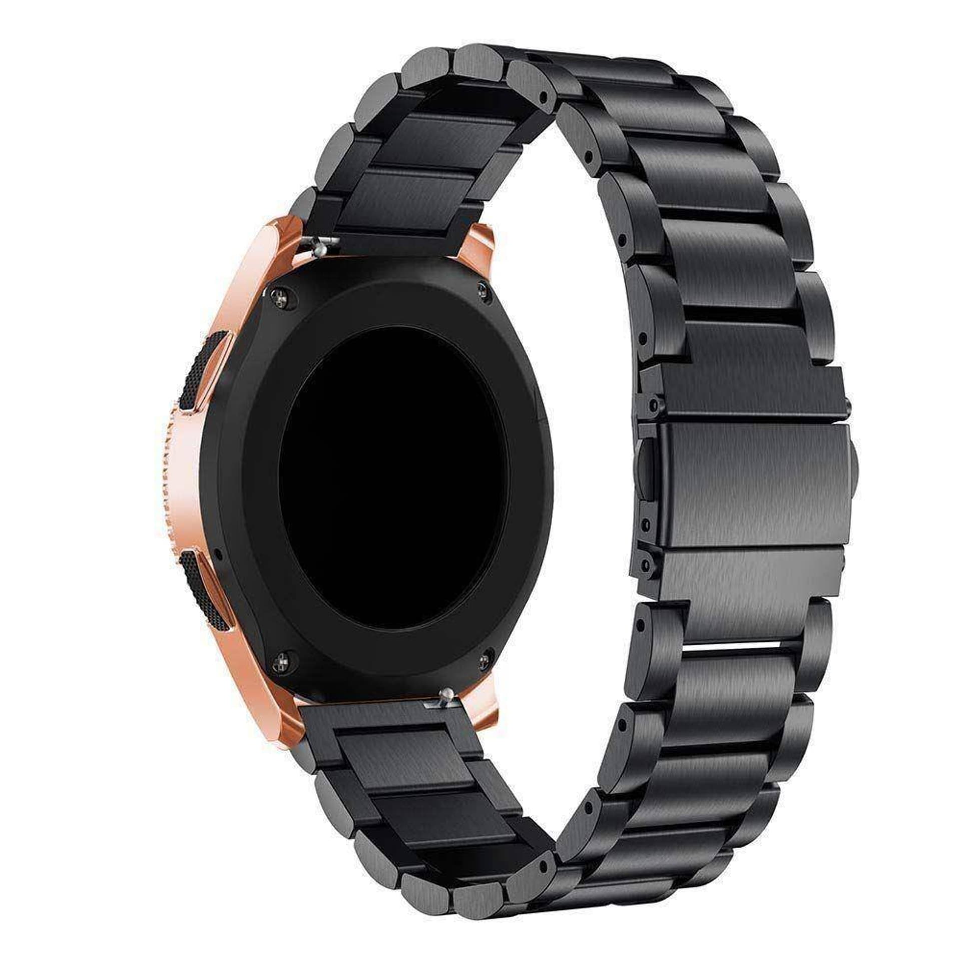 

Pasek do SAMSUNG GALAXY WATCH 3 (45MM) Tech-Protect Stainless czarne, 45mm) tech-protect stainless czarn