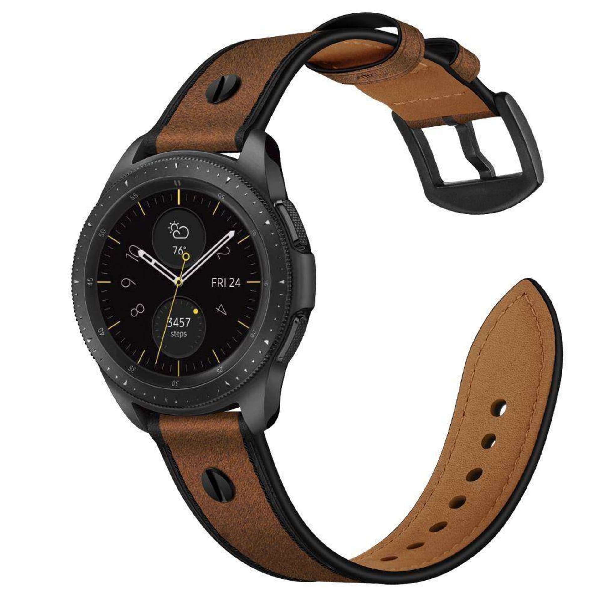 

Pasek do SAMSUNG GALAXY WATCH 3 (45MM) Tech-Protect Screwband brązowe, 45mm) tech-protect screwband brązow