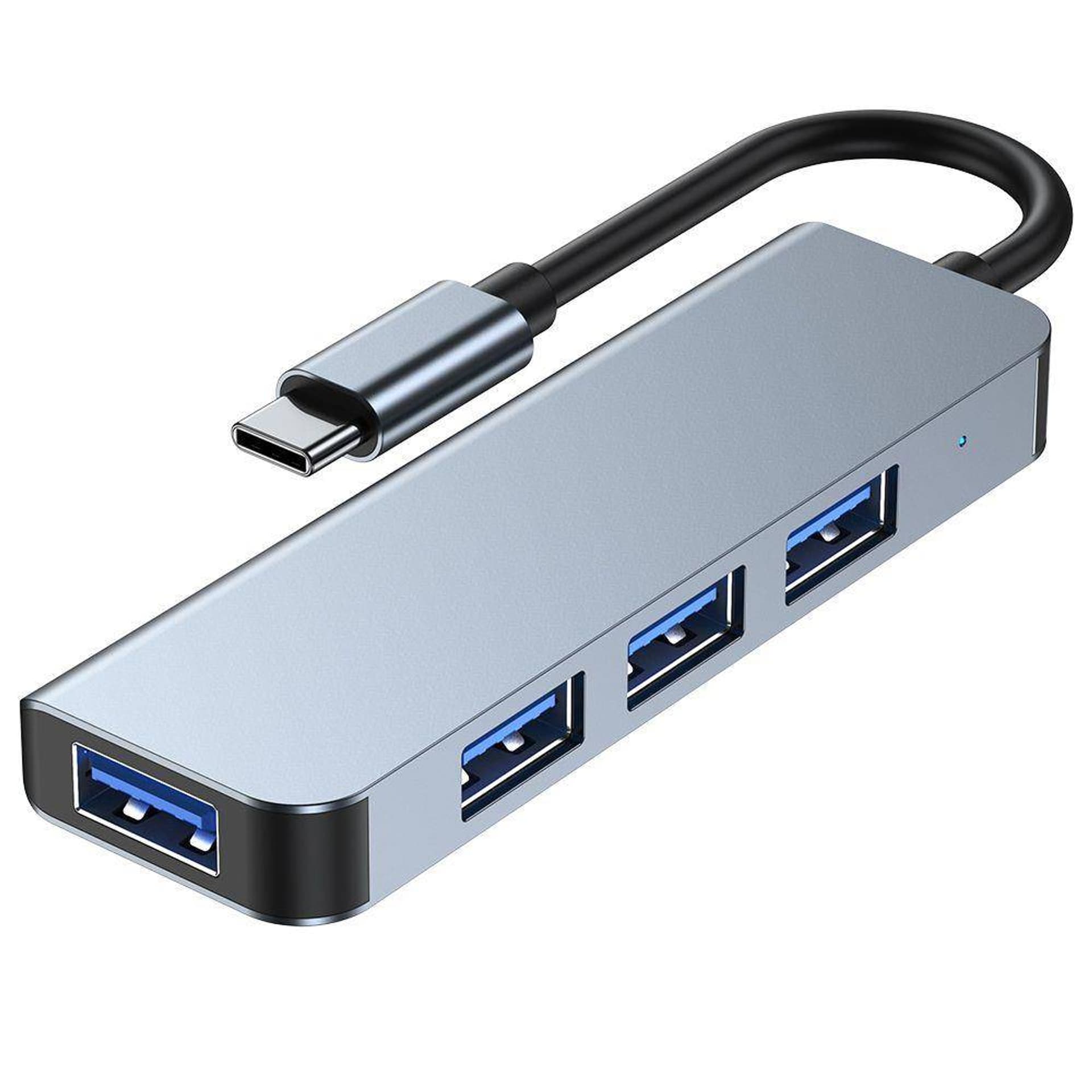 

Rozdzielacz 4w1 USB HUB USB-C na 4xUSB Adapter Tech-Protect V1-HUB szary
