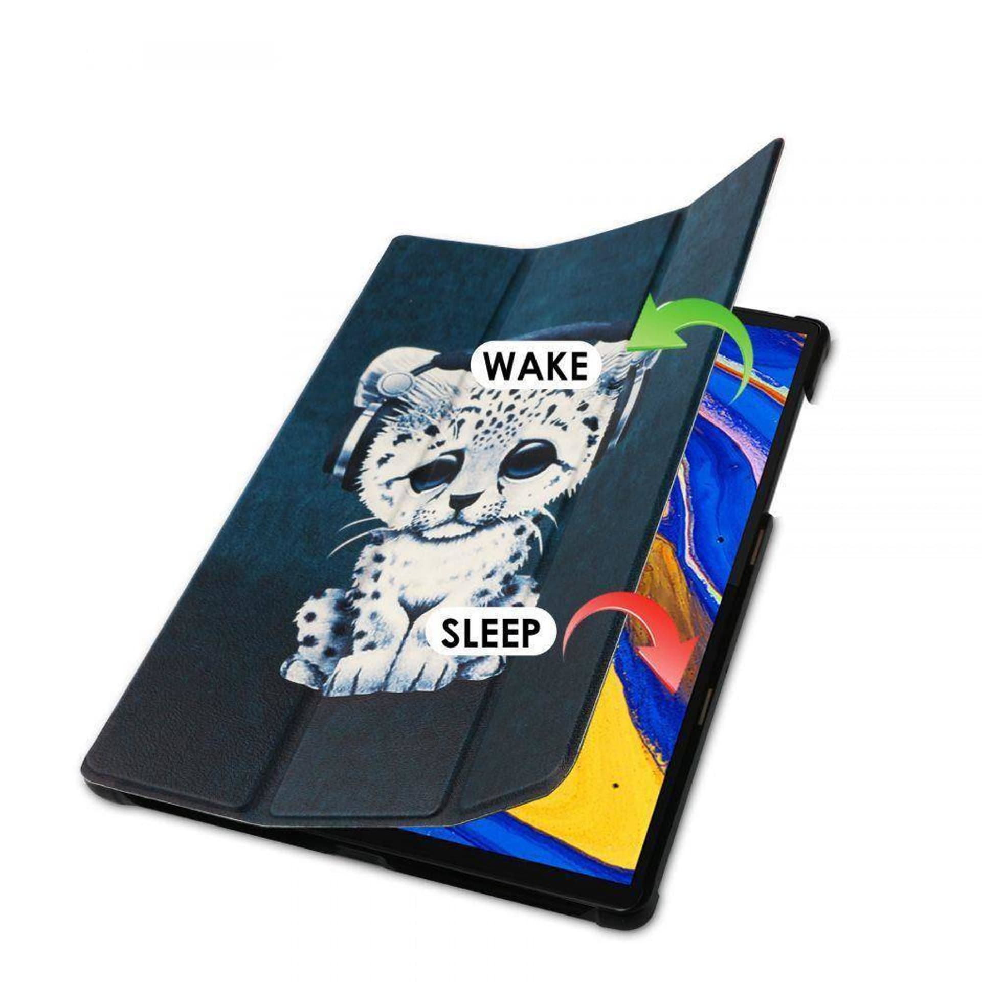 

Etui LENOVO TAB M10 PLUS 10,3" TB-X606 Tech-Protect SmartCase Sad Cat wzór