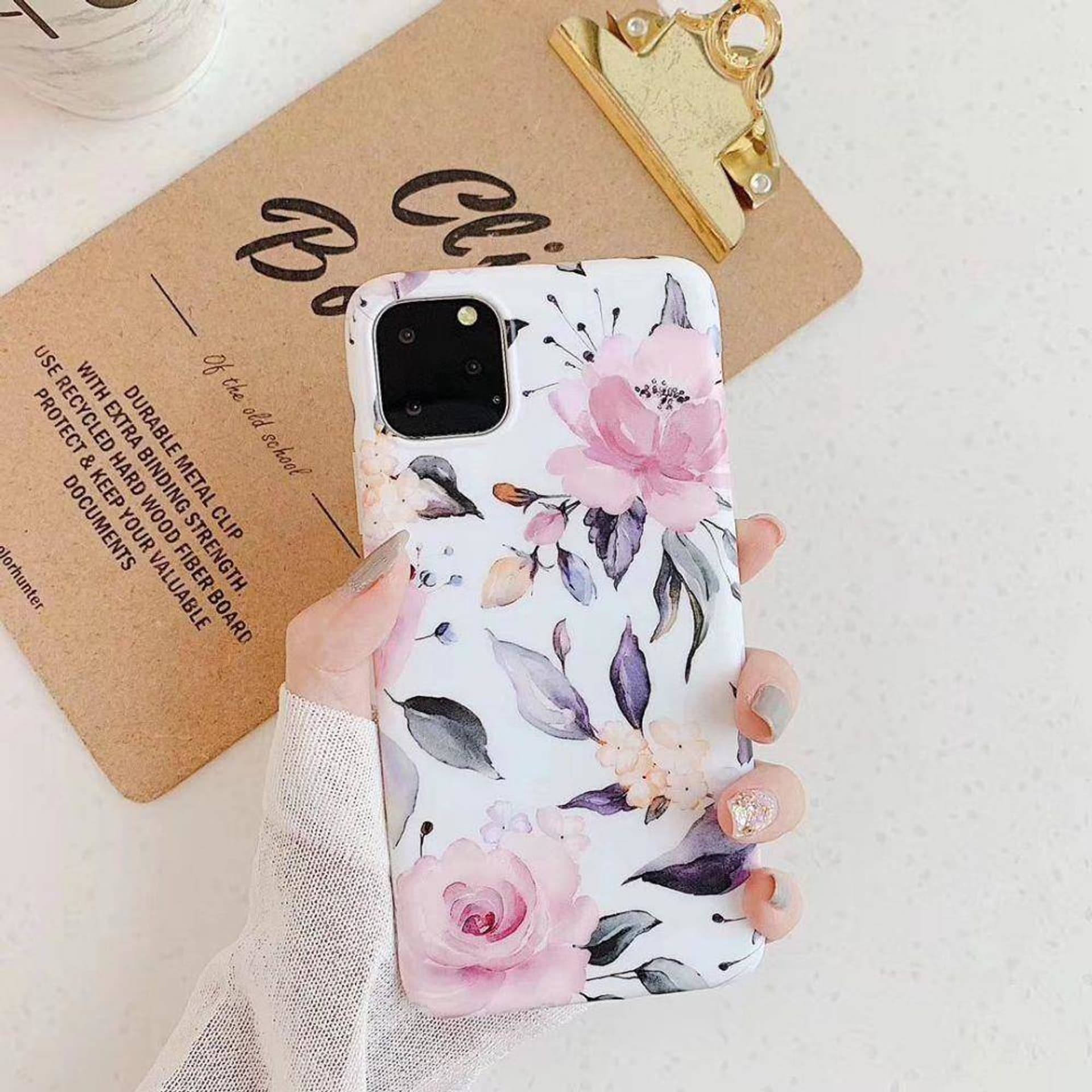 

Etui SAMSUNG GALAXY A53 5G Tech-Protect Floral białe wzór