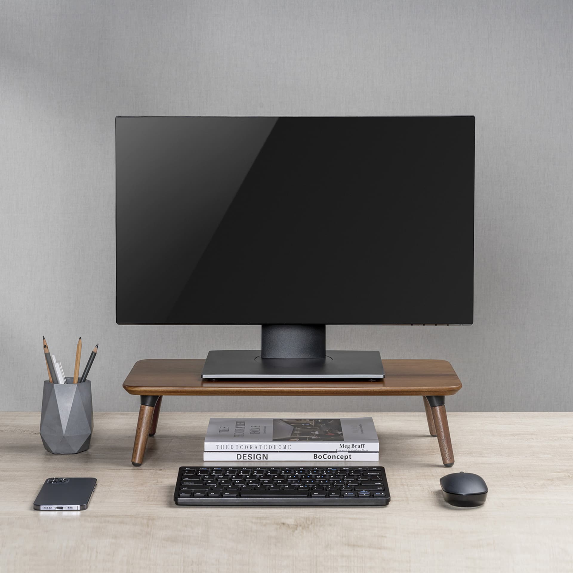 

Drewniana podstawka pod monitor / laptop Maclean, (500x240x120mm), kolor czarny orzech, max. 20kg, MC-930, 500x240x120mm)/kolor czarny orzech/max. 20kg/mc-93