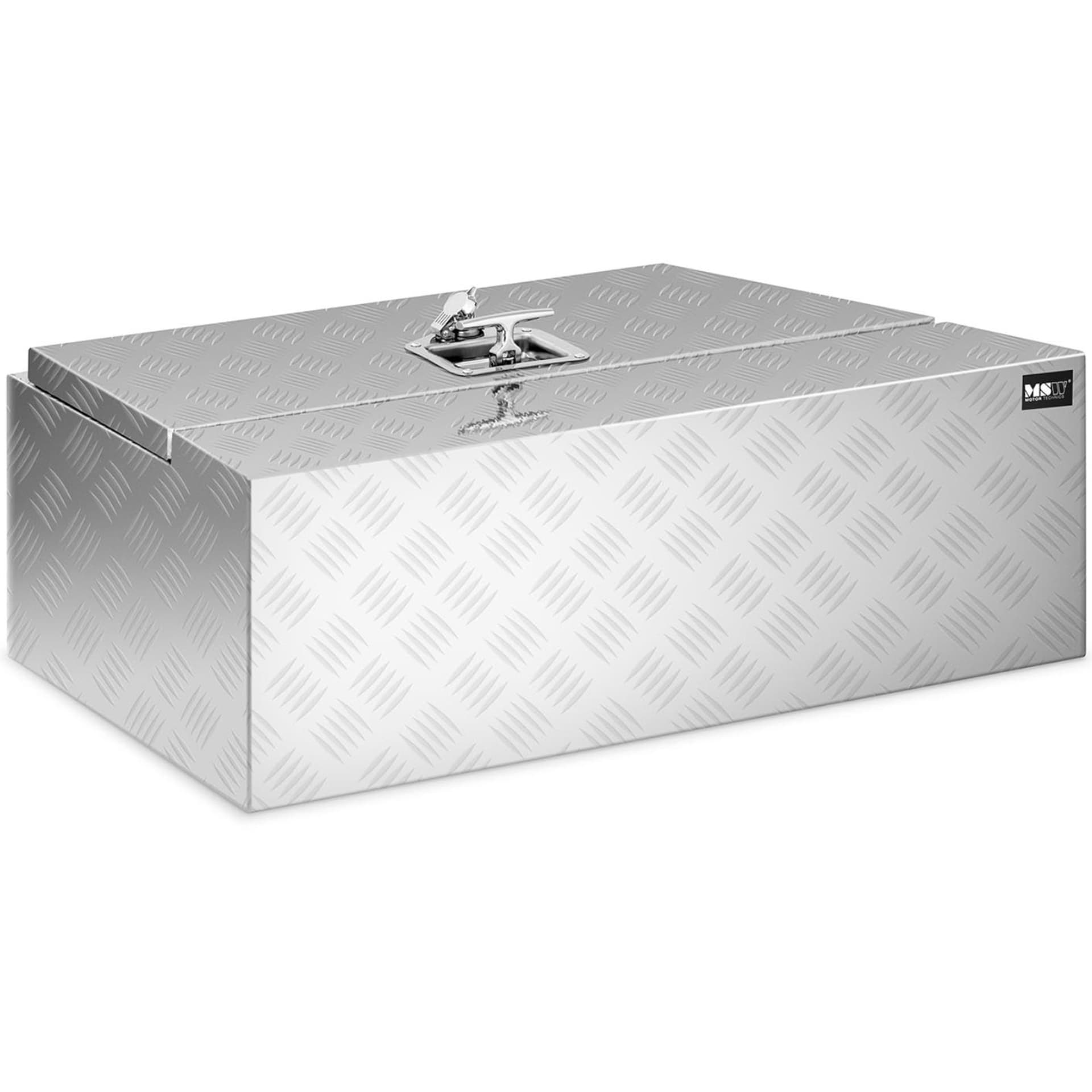 

Skrzynka narzędziowa transportowa aluminiowa zamykana na klucz 75 l 75 x 25 x 40 cm