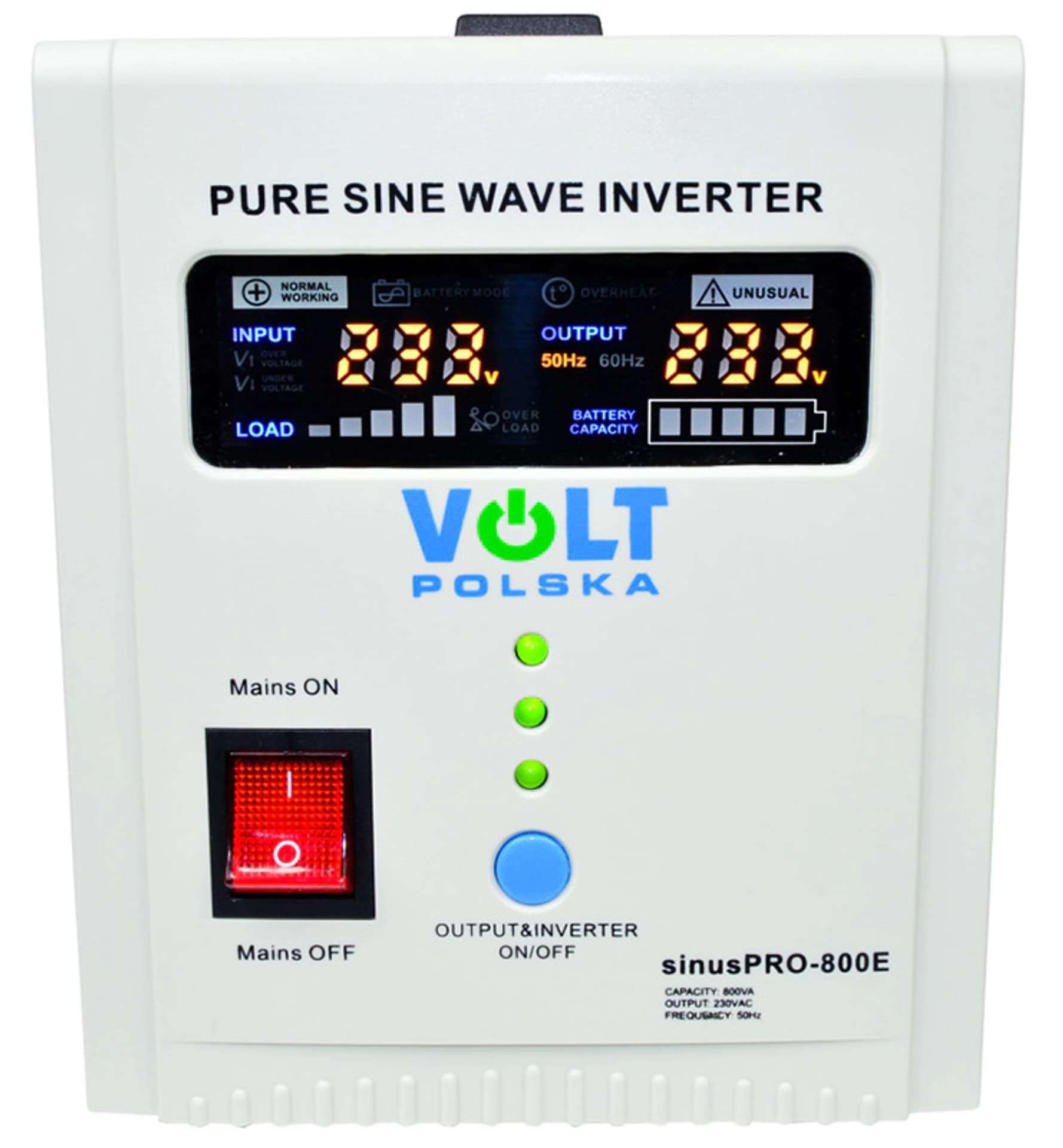 

Inwerter 12-230V 800VA SinusPRO 800E zas. awaryjny