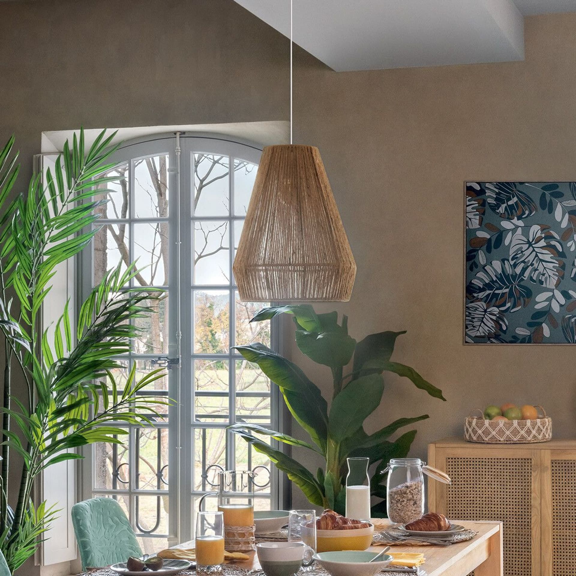 

Lampa wisząca Palm Natural 34 cm