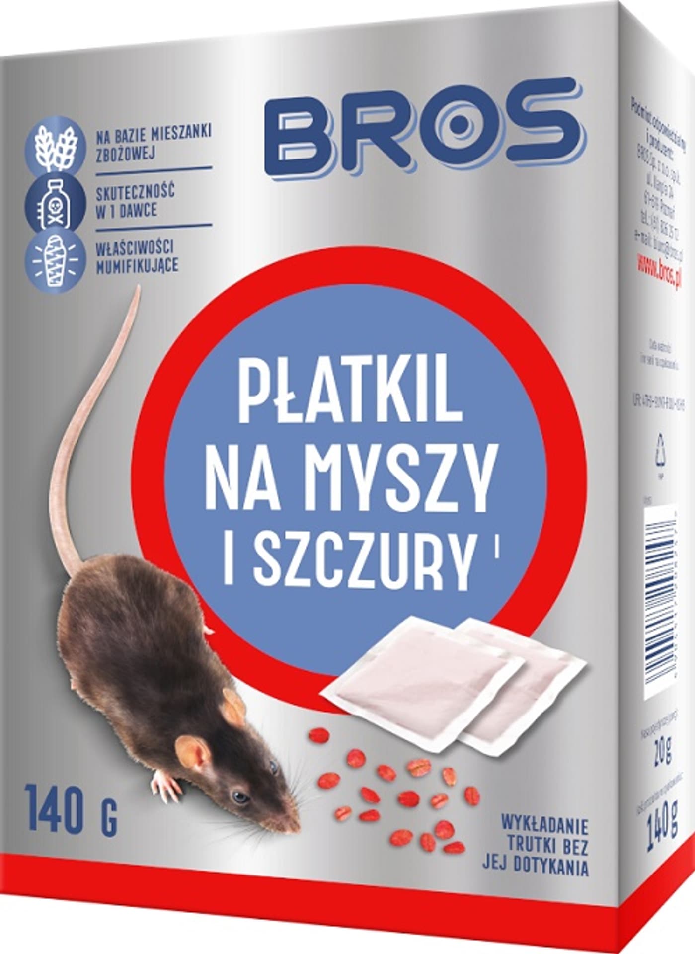 

PŁATKIL NA MYSZY I SZCZURY 140G