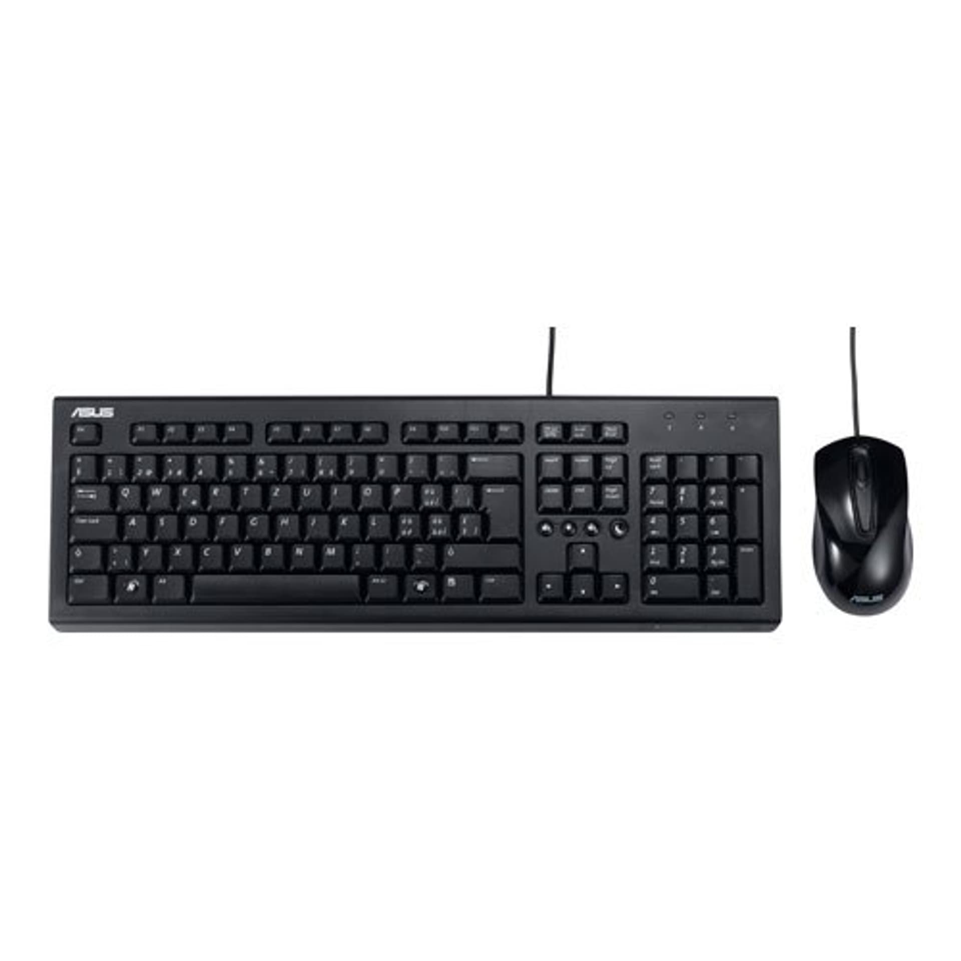 

ASUS U2000 Klawiatura + Mysz Optica, USB, Czarny Asus Przewodowa, Układ klawiatury RU, USB