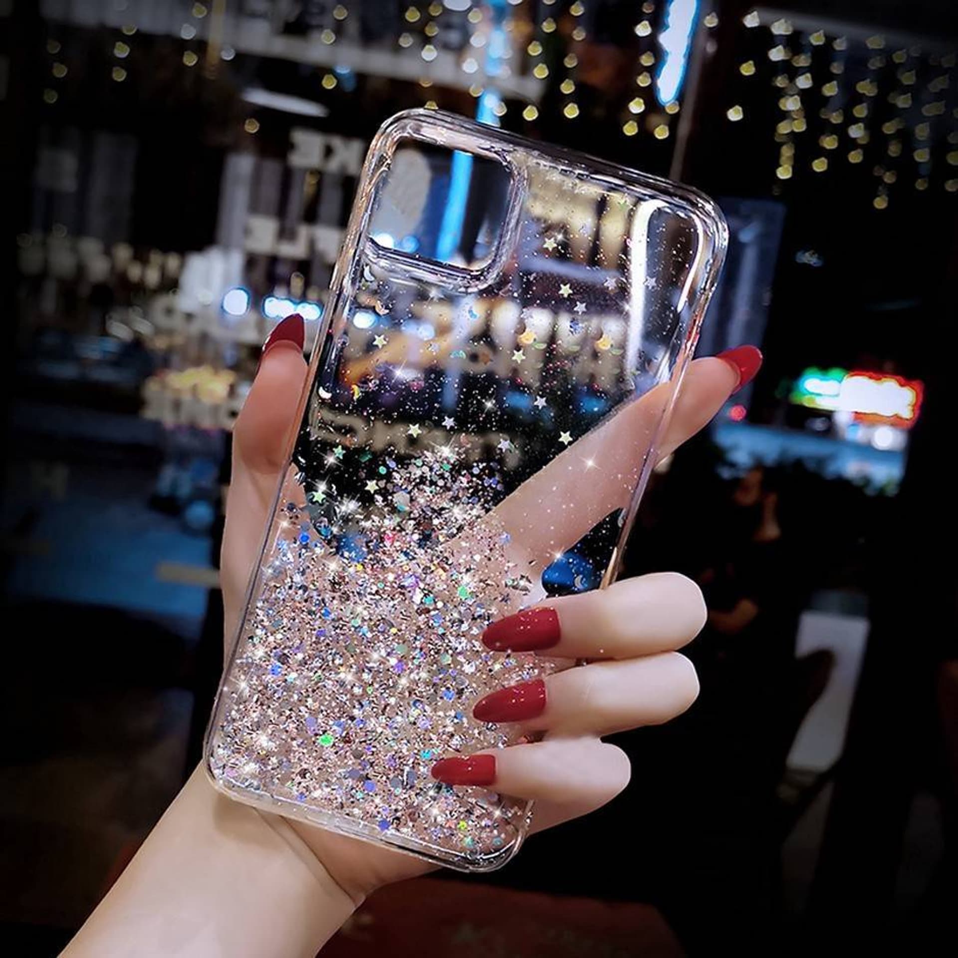 

Etui MOTOROLA MOTO G72 Brokat Glitter transparentne