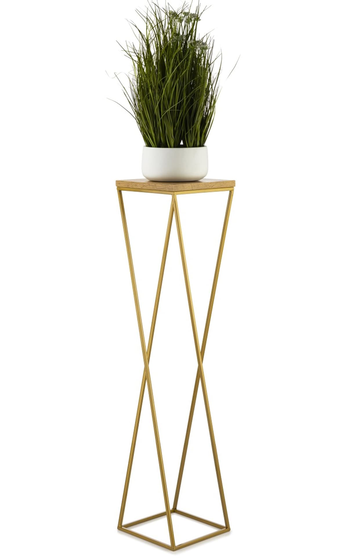 

Kwietnik stojak 100 cm złoty metal GLAMOUR