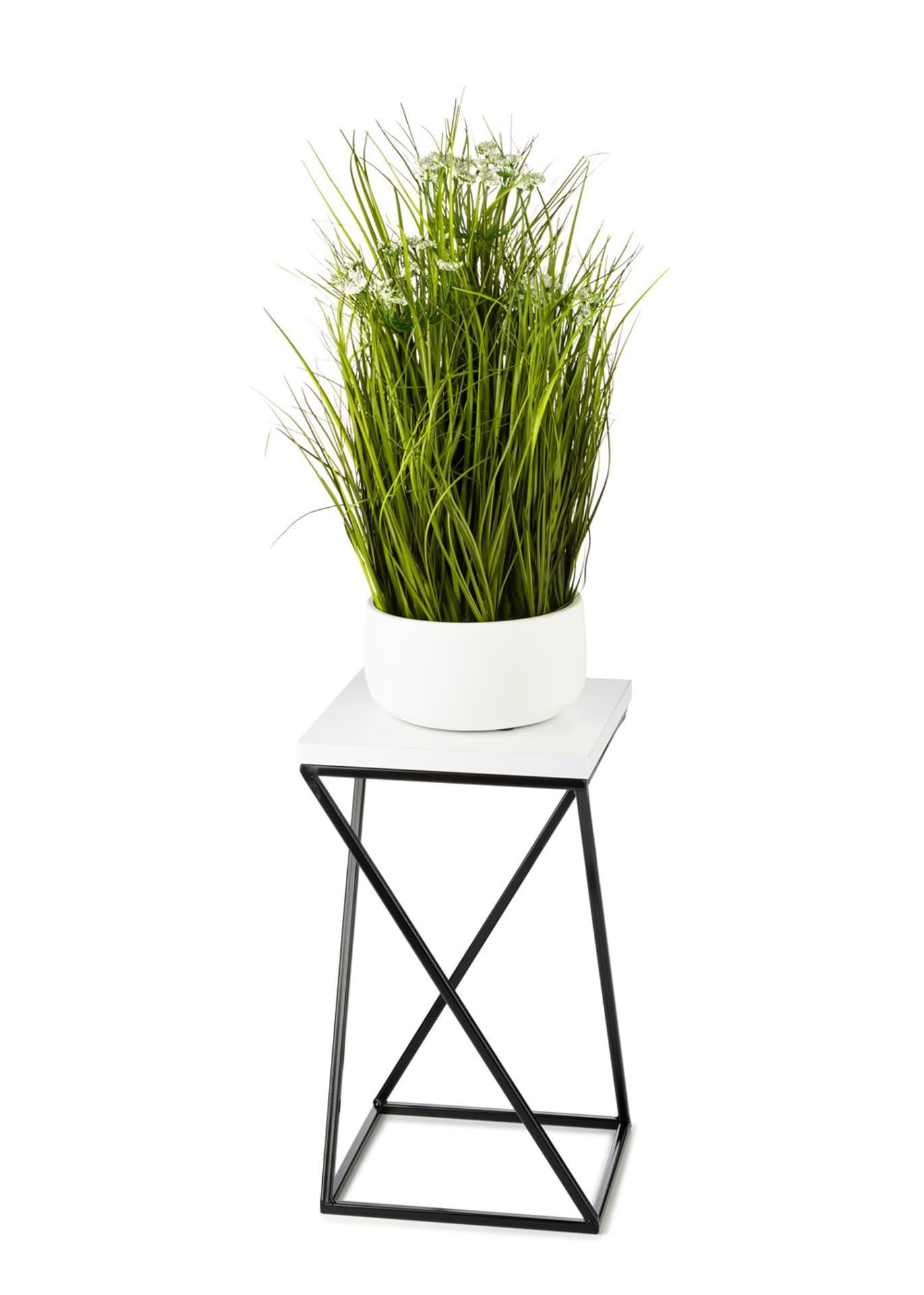 

Kwietnik stojący LOFT 40 cm blat biały