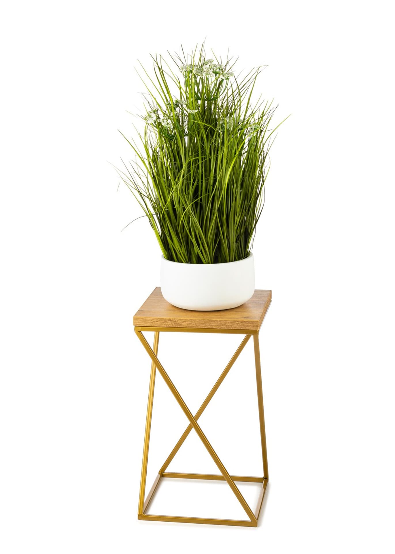 

Kwietnik stojący 40cm blat Lancelot LOFT złoty