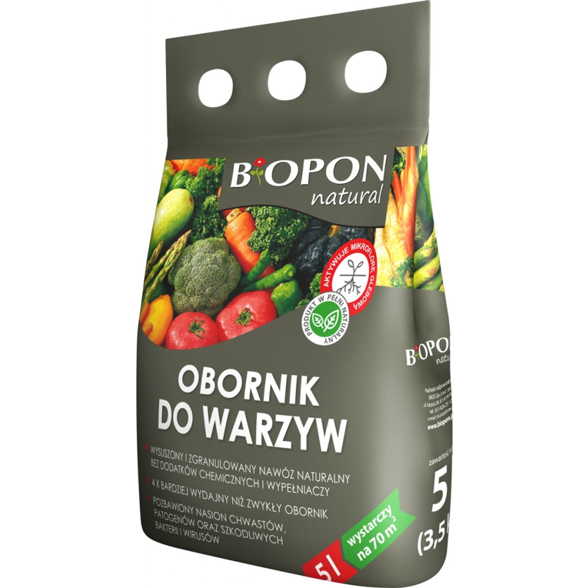 

Obornik granulowany do warzyw 5l Biopon 1190