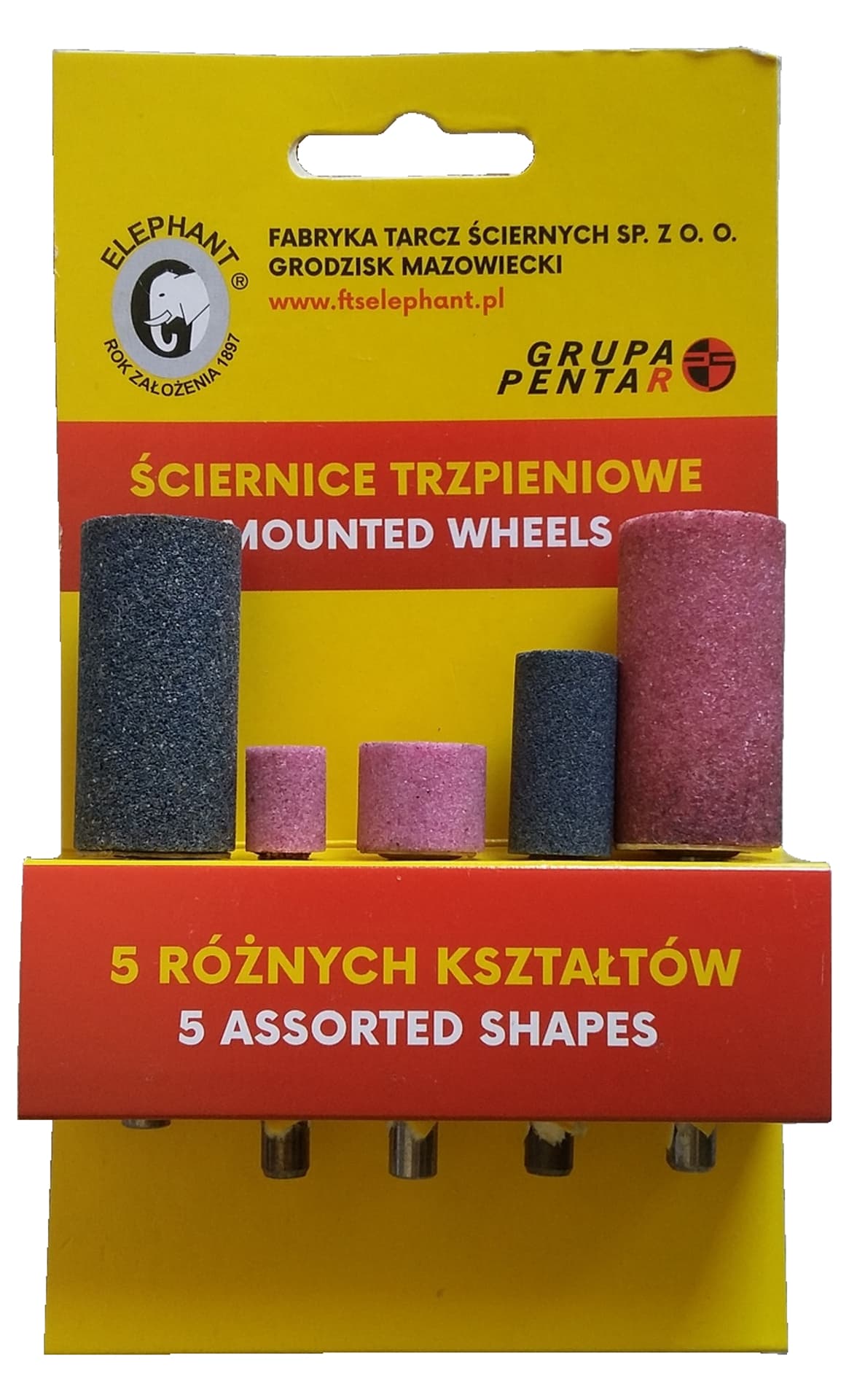 

ZESTAW ŚCIERNIC TRZPIENIOWYCH 6MM