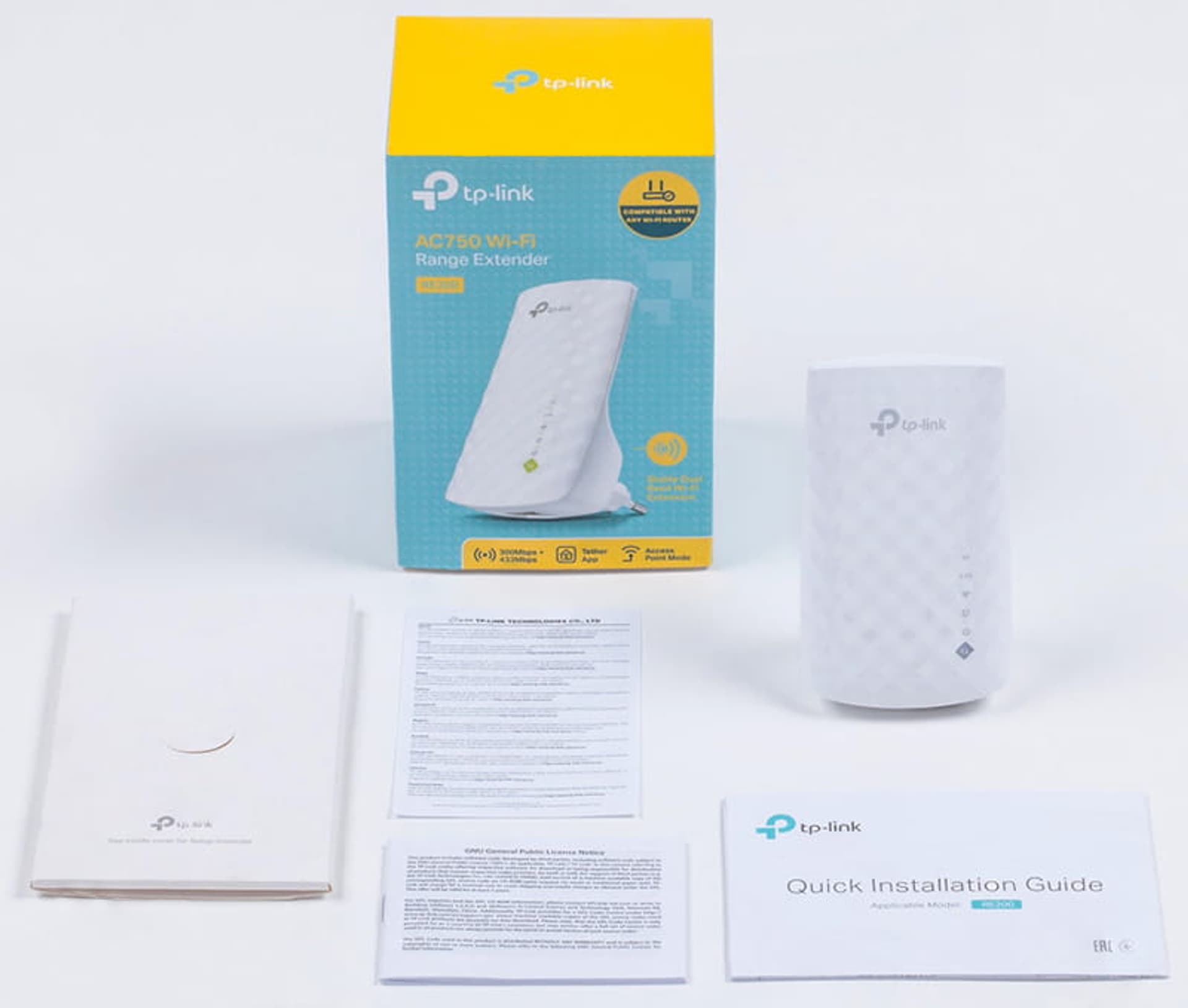 Repeater, zmacniacz sieci wifi  AC750 TP-Link RE200
