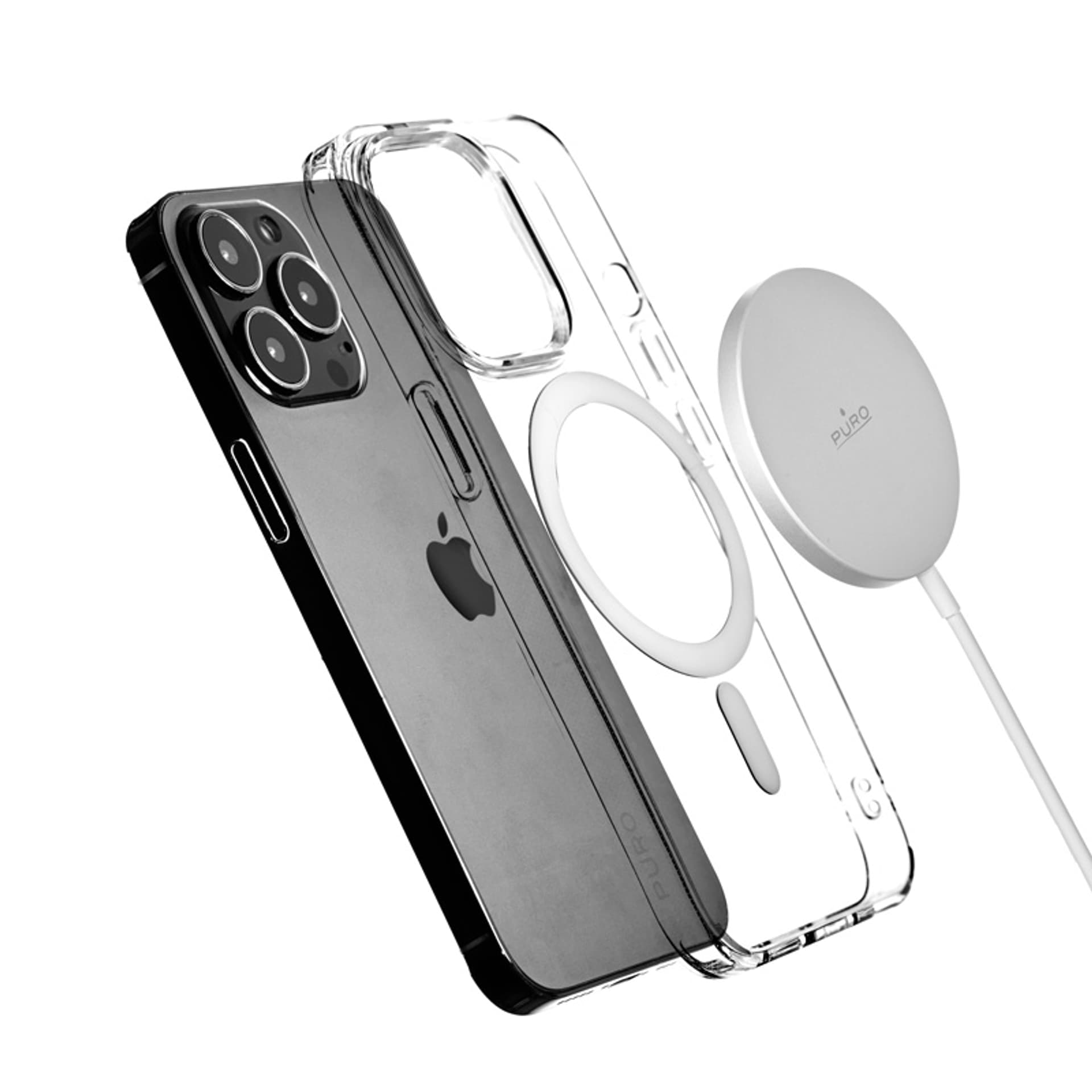 

Puro Magnetic Charging Cable USB-C Magsafe – Ładowarka bezprzewodowa indukcyjna 15W (biały)