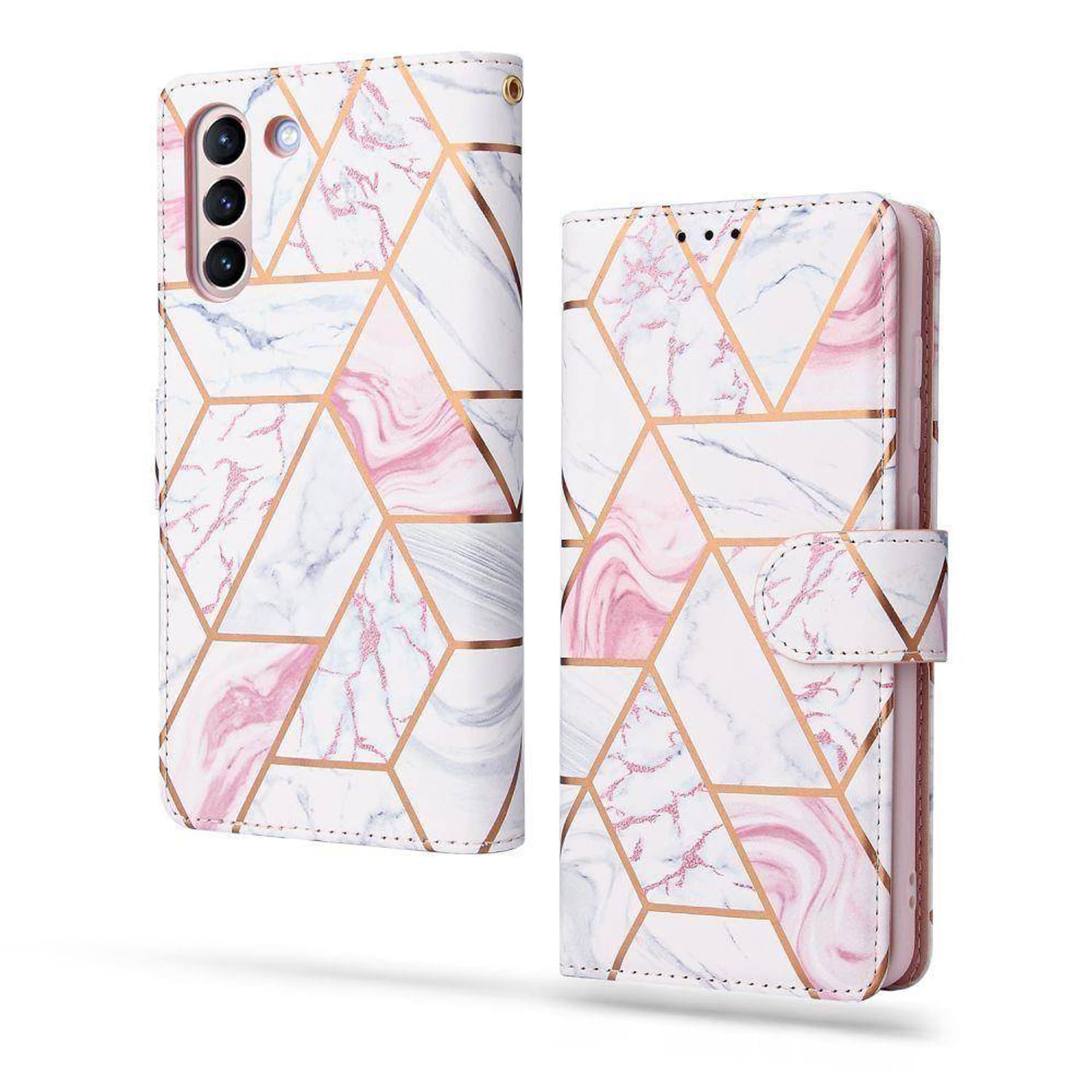 

Etui SAMSUNG GALAXY S21 FE Tech-Protect Wallet Marmur wzór