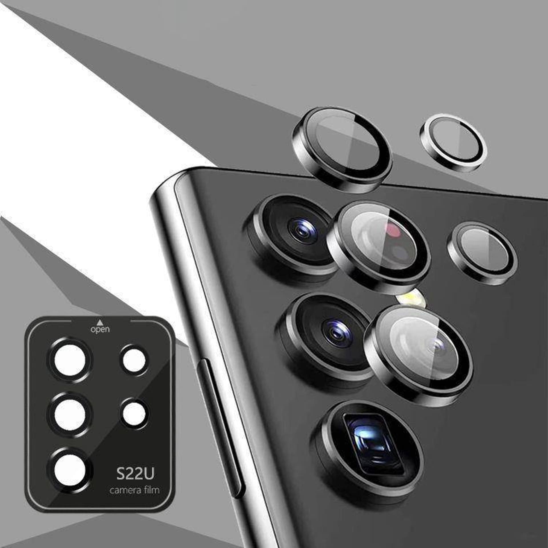 

Osłona Aparatu SAMSUNG GALAXY S22 ULTRA HOFI CamRing Pro+ czarne