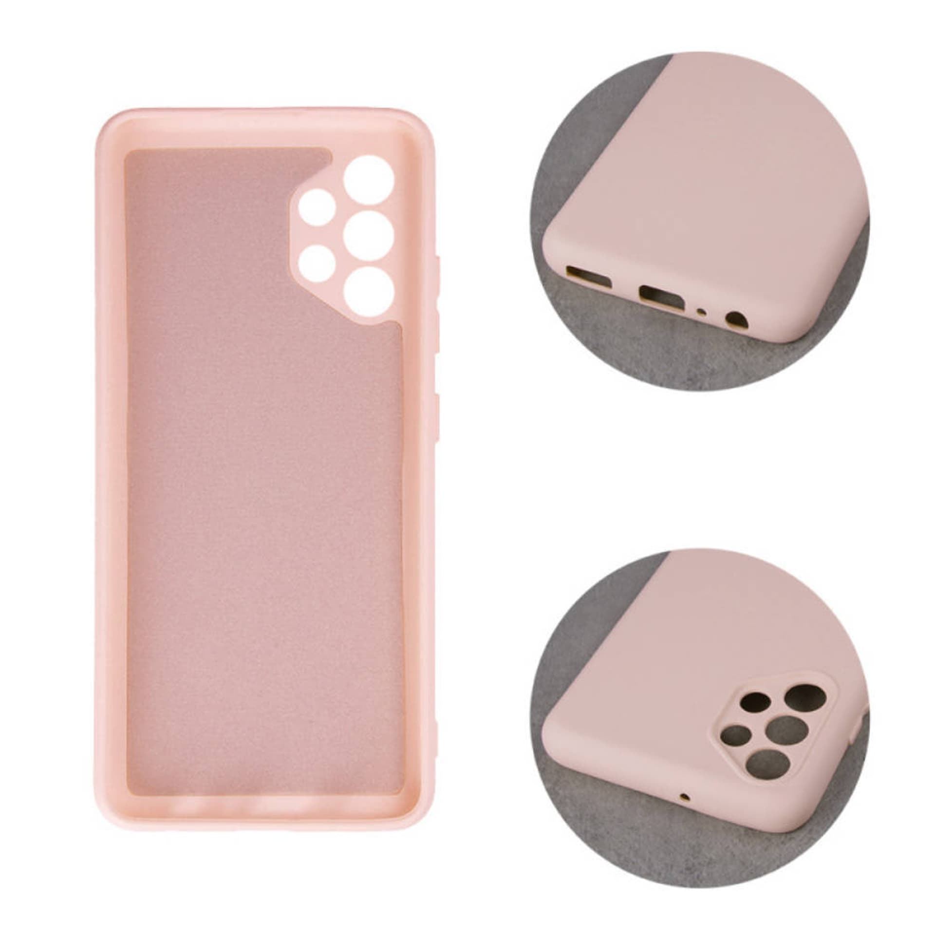 

Etui SAMSUNG GALAXY A13 5G Silicone Case Elastyczne Silikonowe jasny róż