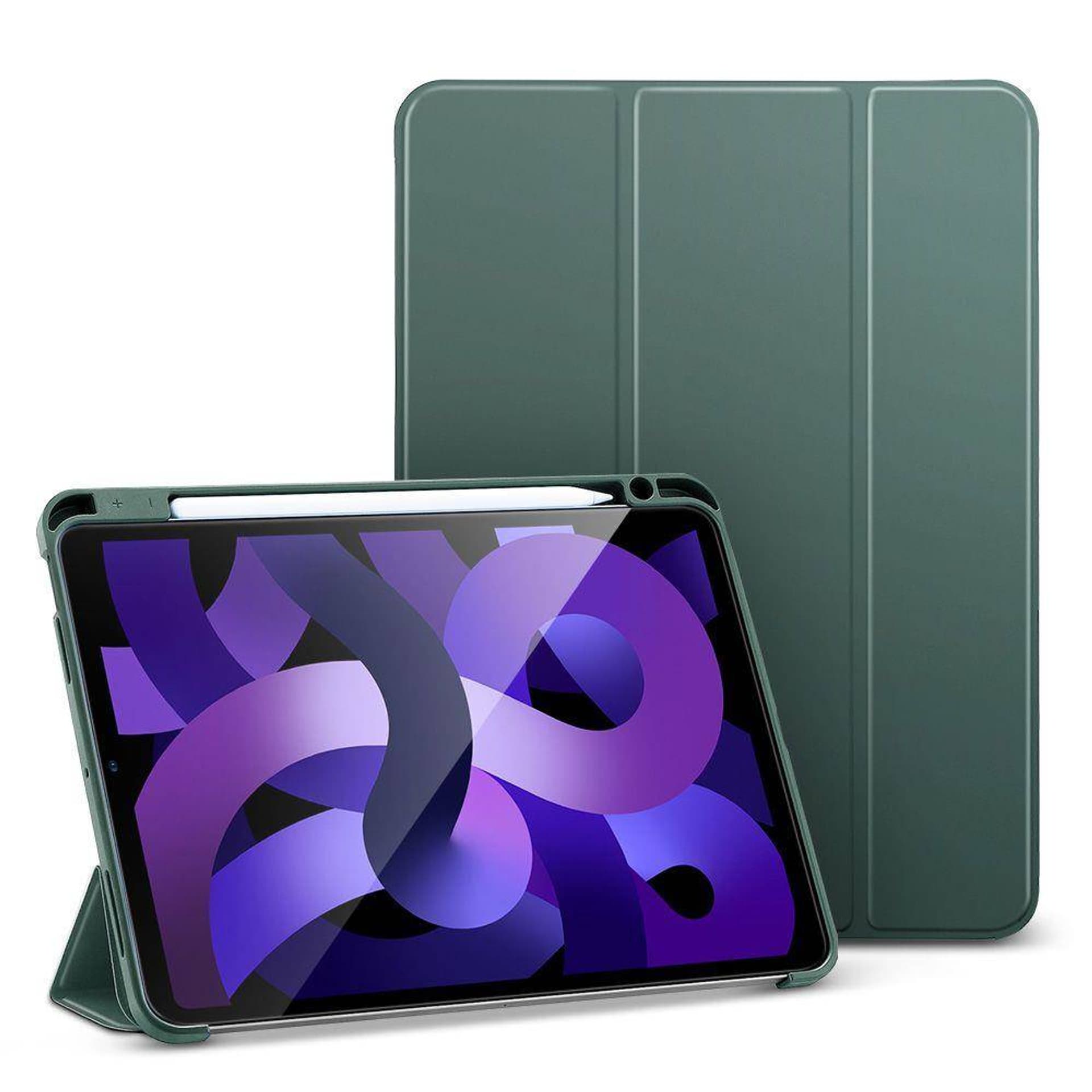 

Etui IPAD AIR 4 2020 / 5 2022 ESR Rebound Pencil ciemnozielone