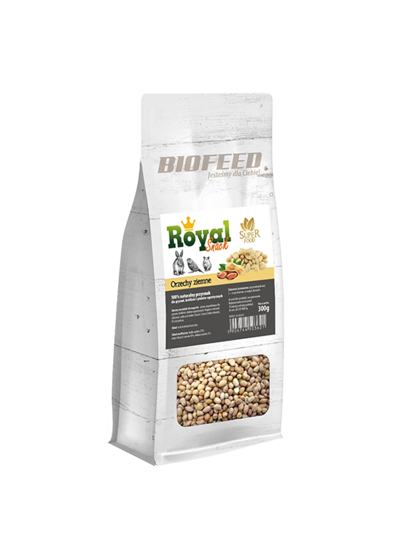 

BIOFEED Royal Snack SuperFood - orzechy ziemne 300g